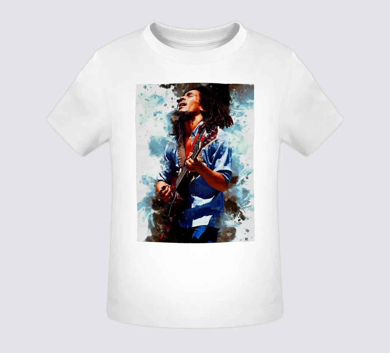 Smudge of Bob Marley baby t-shirt by Gunawan Rb