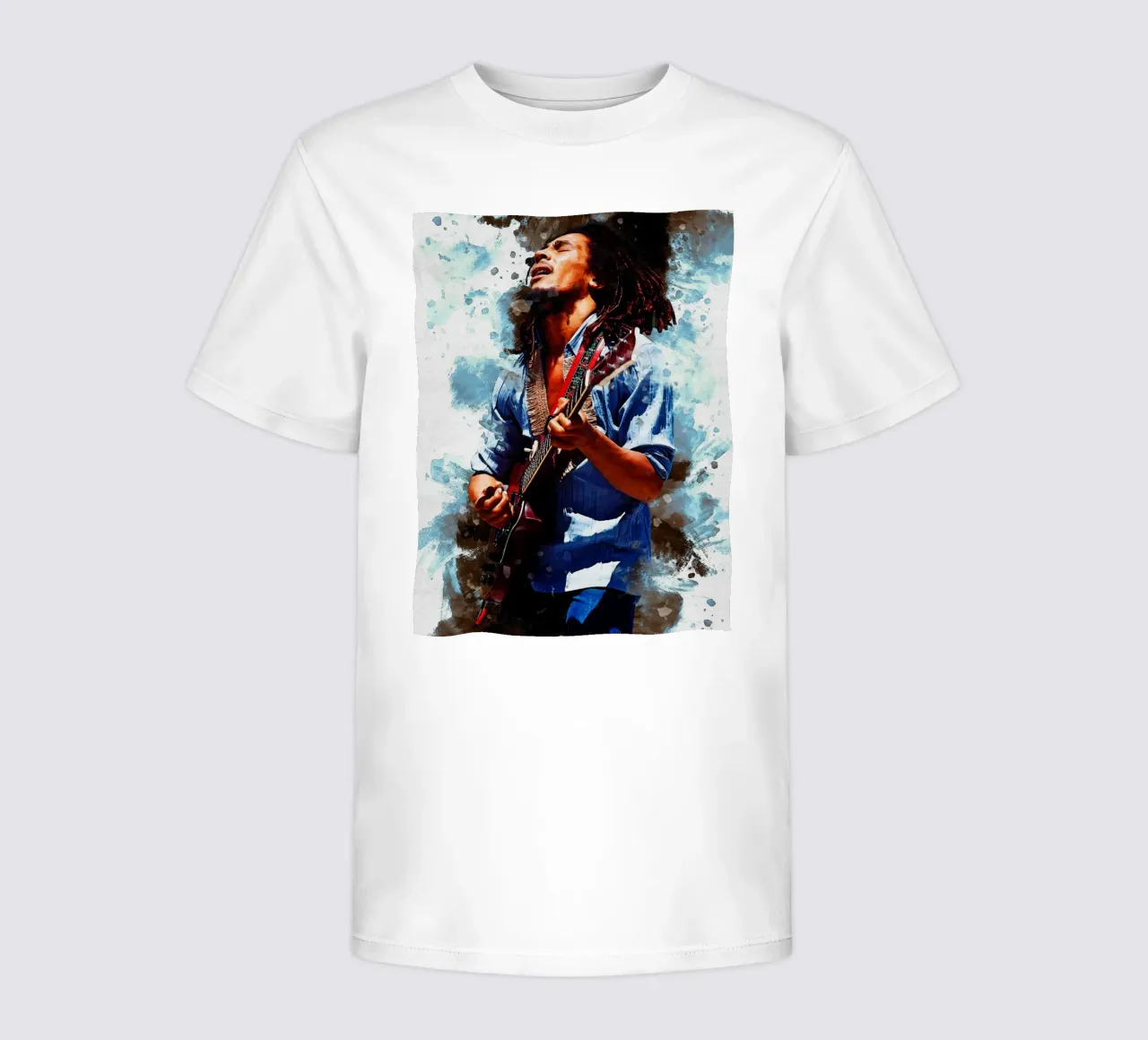 Smudge of Bob Marley kids t-shirt by Gunawan Rb