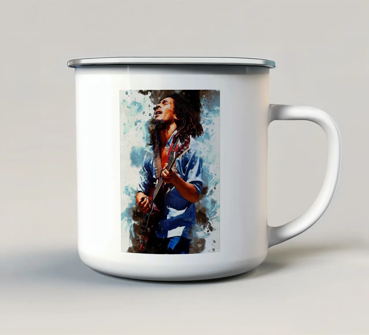 Sbaffo di Bob Marley tazza in smalto da Gunawan Rb