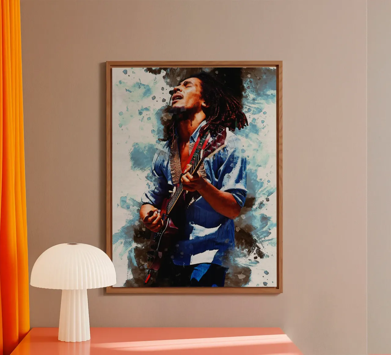 Smudge of Bob Marley alu-dibond by Gunawan Rb