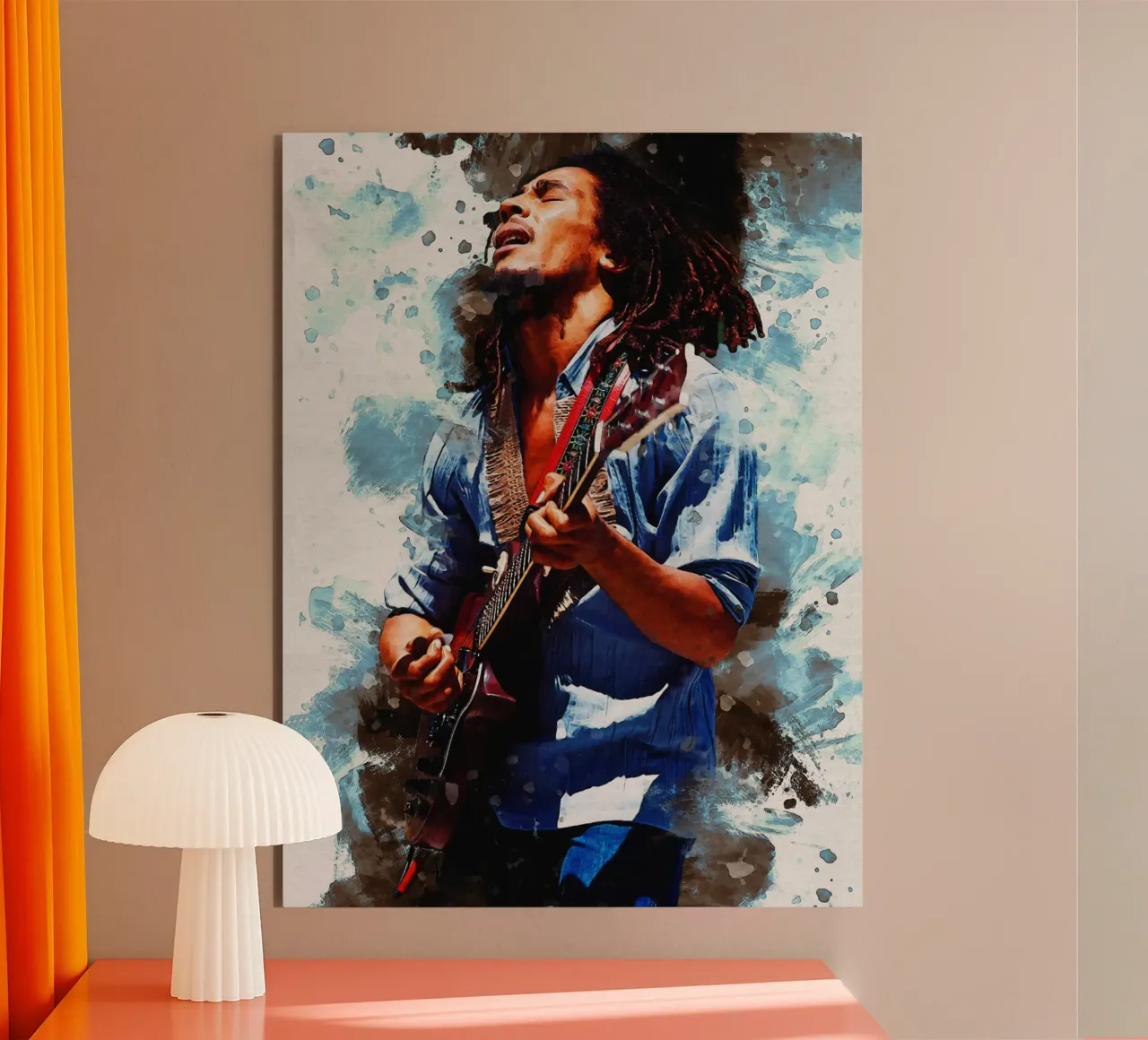 Smudge of Bob Marley alu-dibond by Gunawan Rb