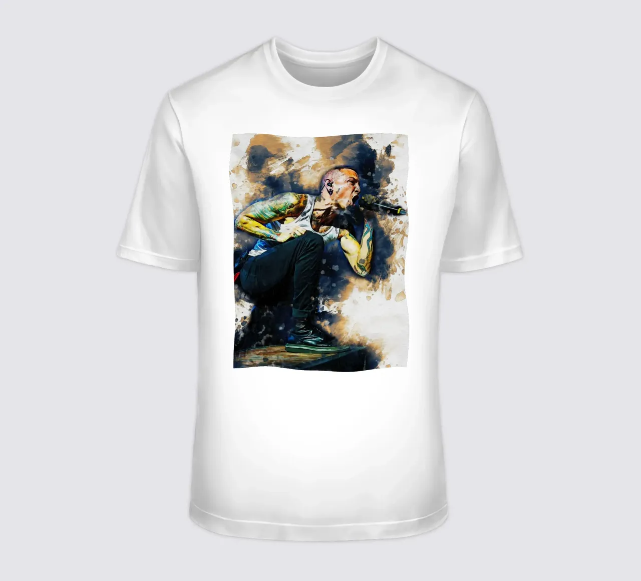 Smudge Chester Bennington t-shirt da Gunawan Rb