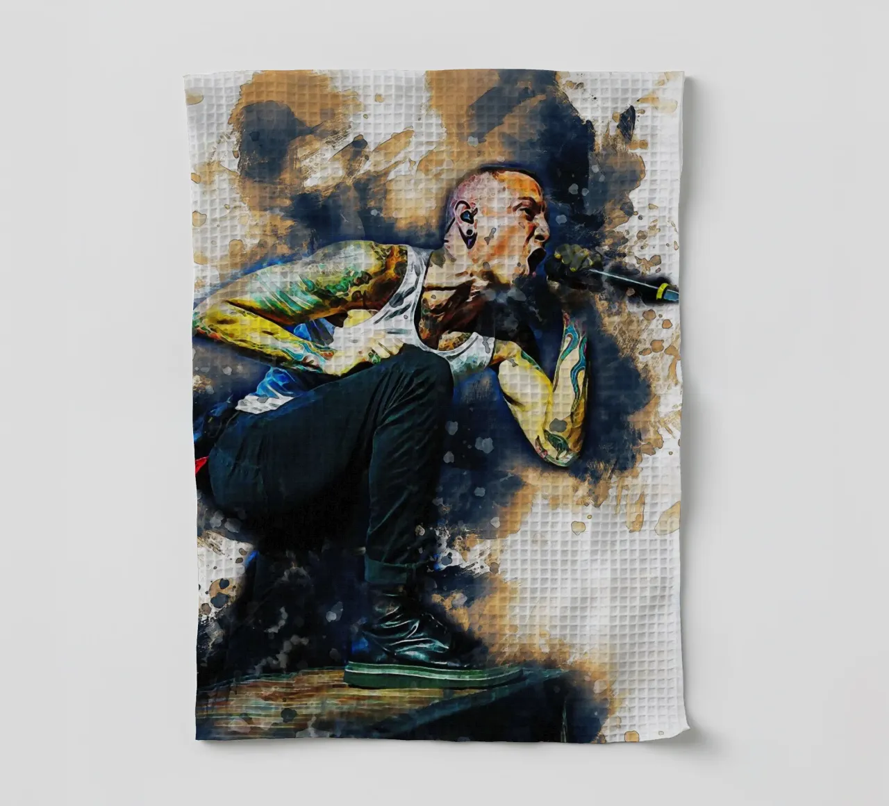 Smudge Chester Bennington canovaccio da cucina da Gunawan Rb