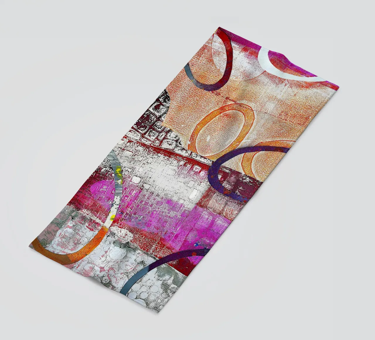 Winderige ovalen strandhanddoek van Edenart