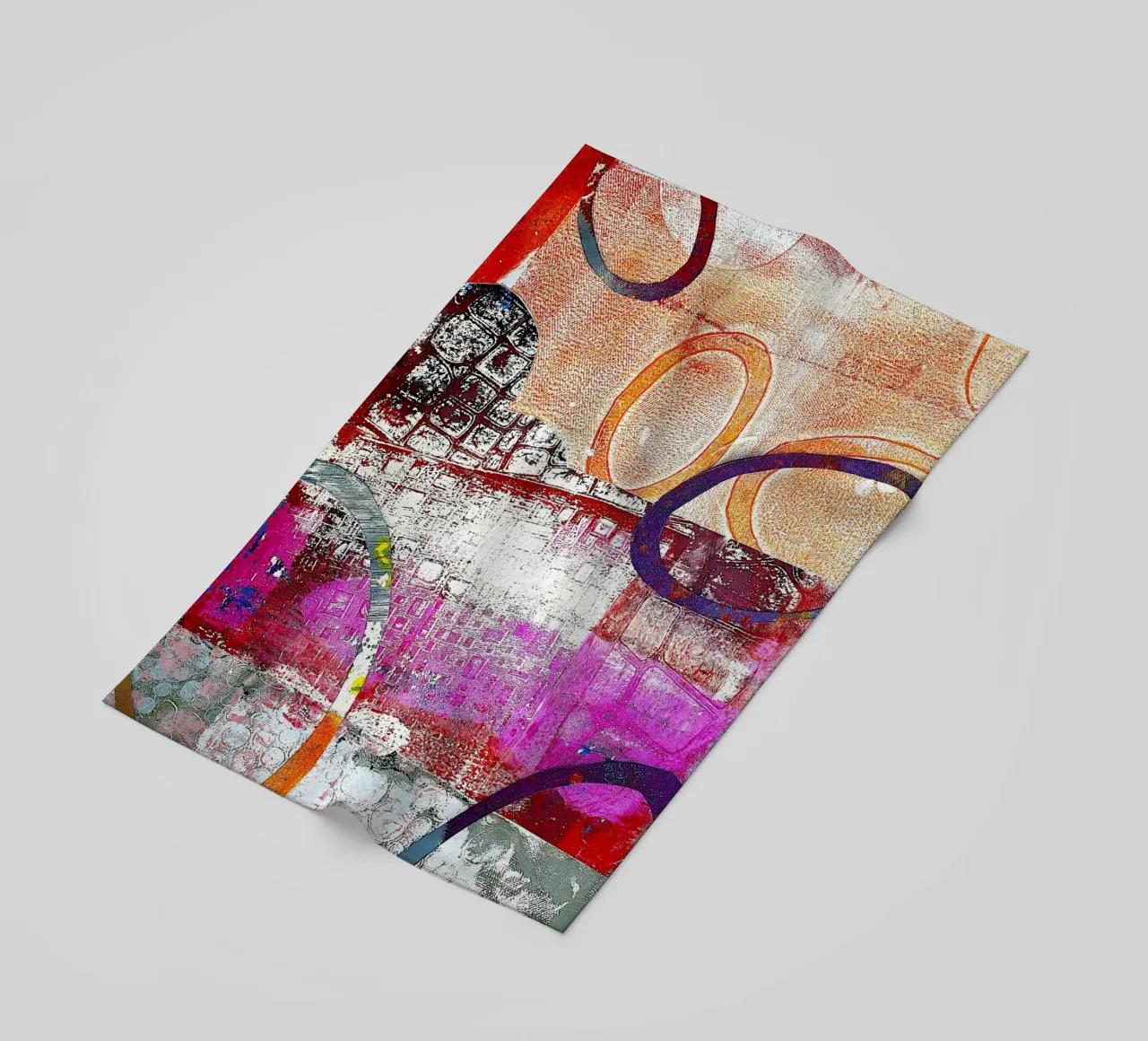 Winderige ovalen strandhanddoek van Edenart