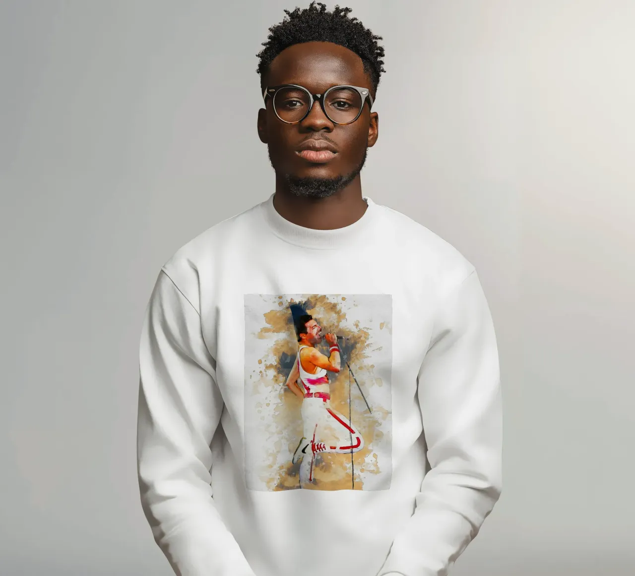 Smudge of Portrait freddie mercury Sweatshirt von Gunawan Rb