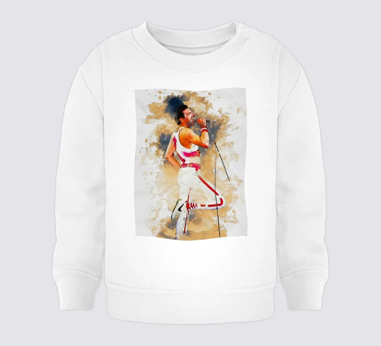 Portrait de Freddie Mercury sweat pour bébé de Gunawan Rb