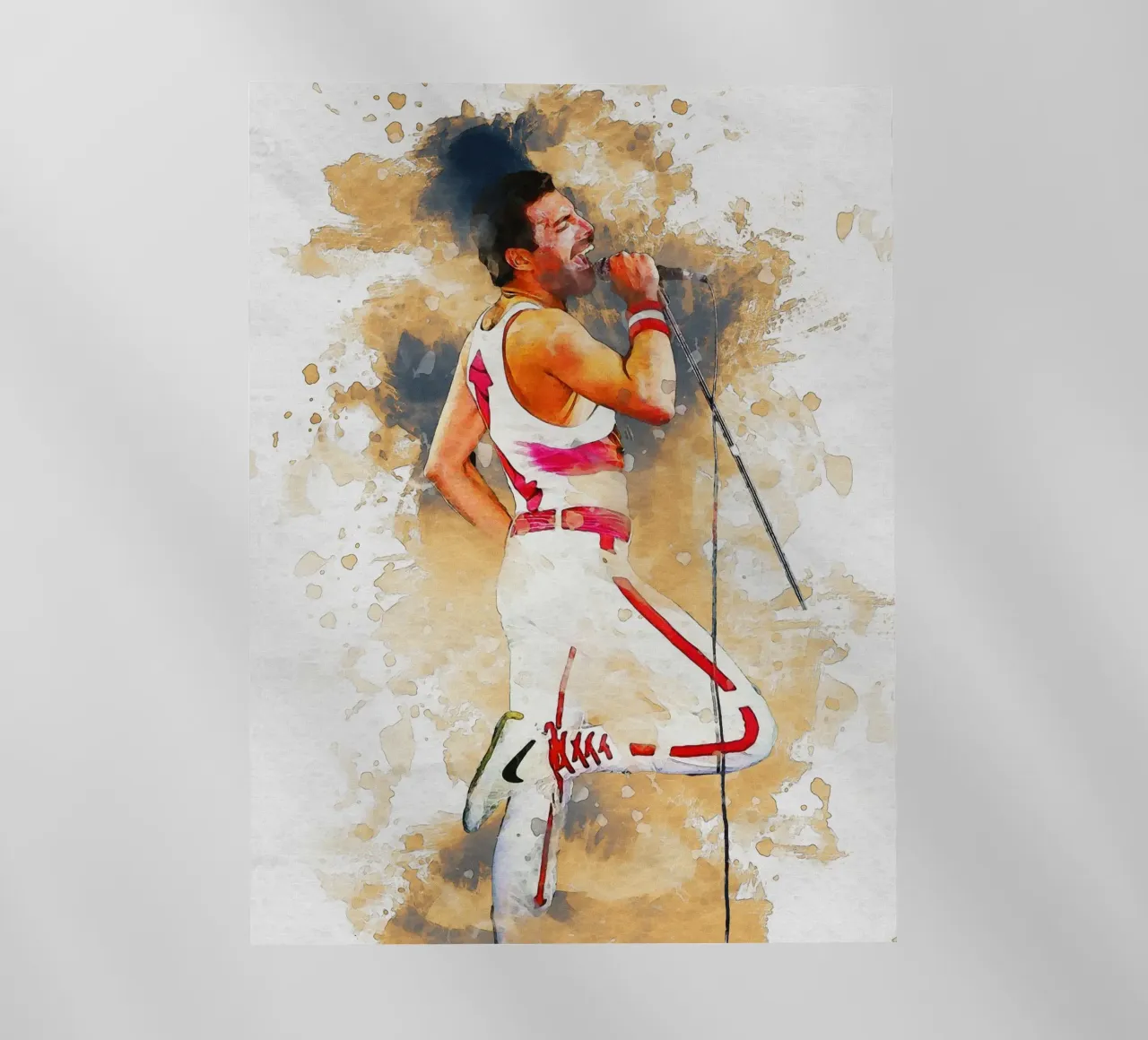 Smudge of Portrait freddie mercury Backlit Folie von Gunawan Rb
