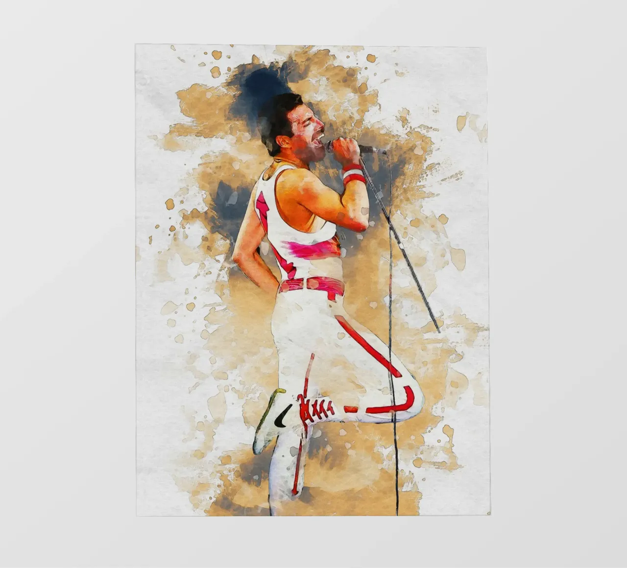 Smudge of Portrait freddie mercury Fototapete von Gunawan Rb