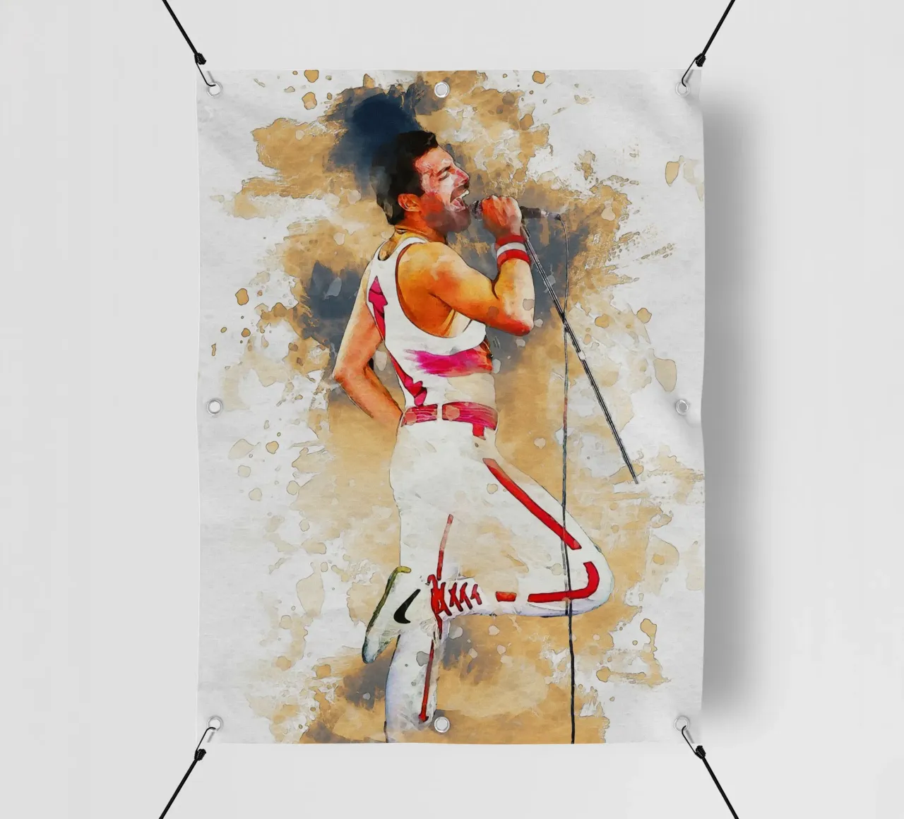 Smudge of Portrait freddie mercury pvc cover by Gunawan Rb