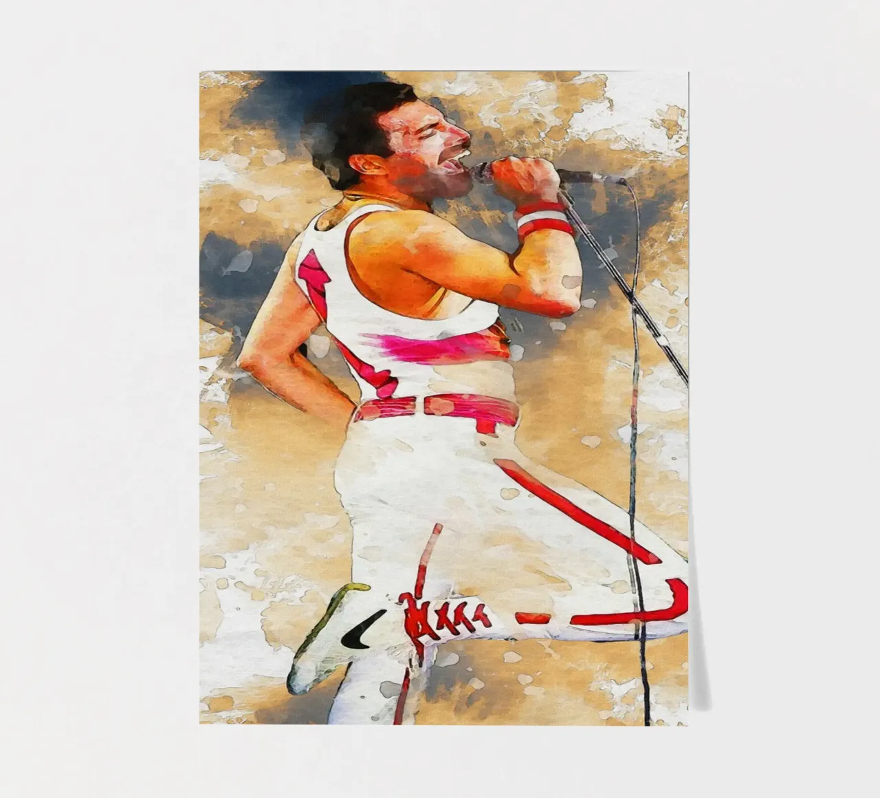Smudge of Portrait freddie mercury Stickerbogen von Gunawan Rb