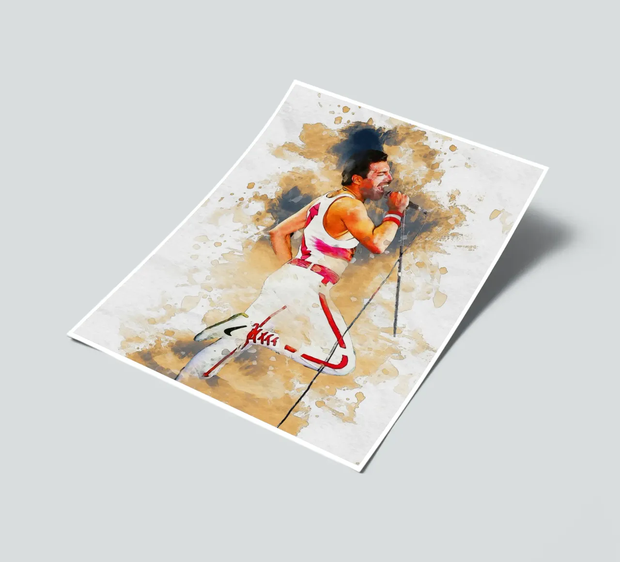 Smudge of Portrait freddie mercury Stickerbogen von Gunawan Rb