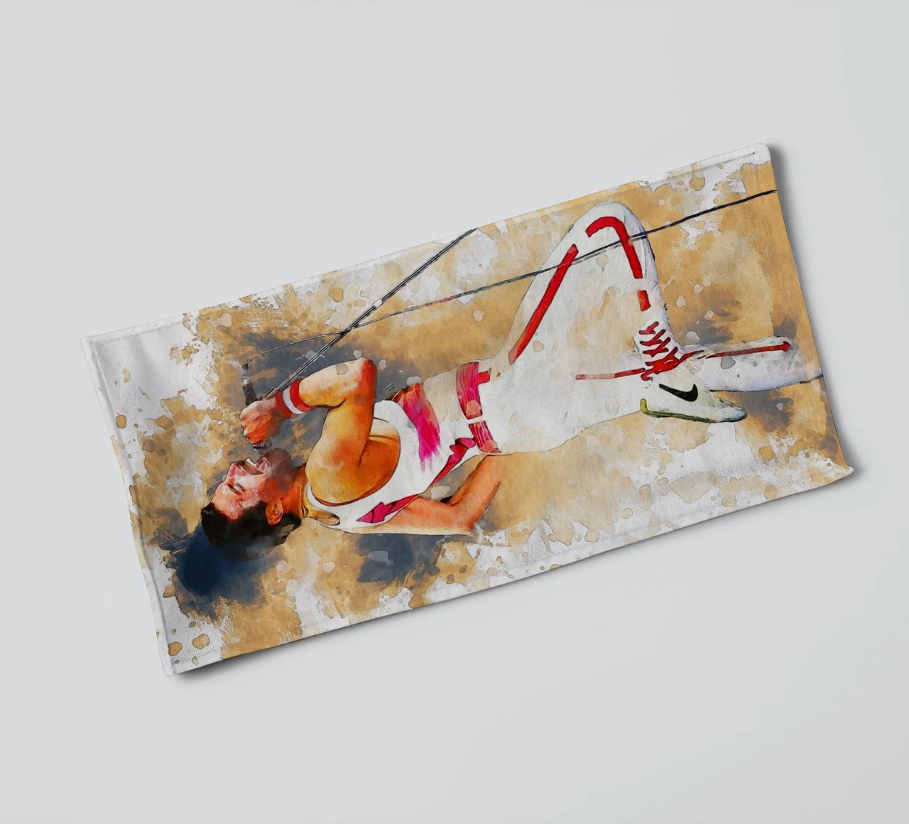 Smudge of Portrait freddie mercury Handtuch von Gunawan Rb