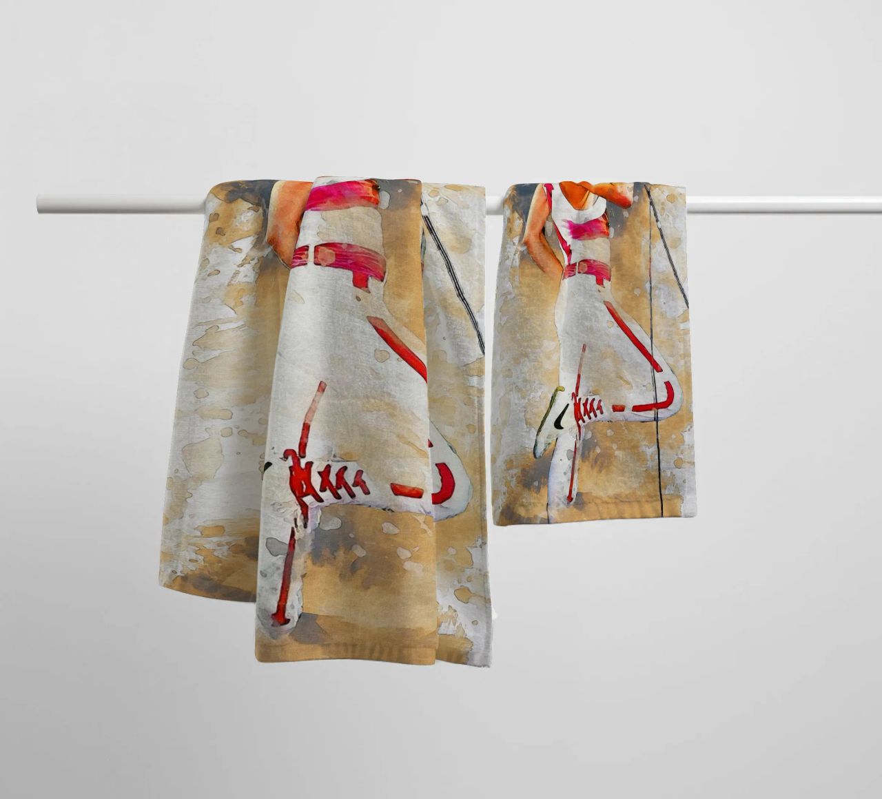 Smudge of Portrait freddie mercury Handtuch von Gunawan Rb