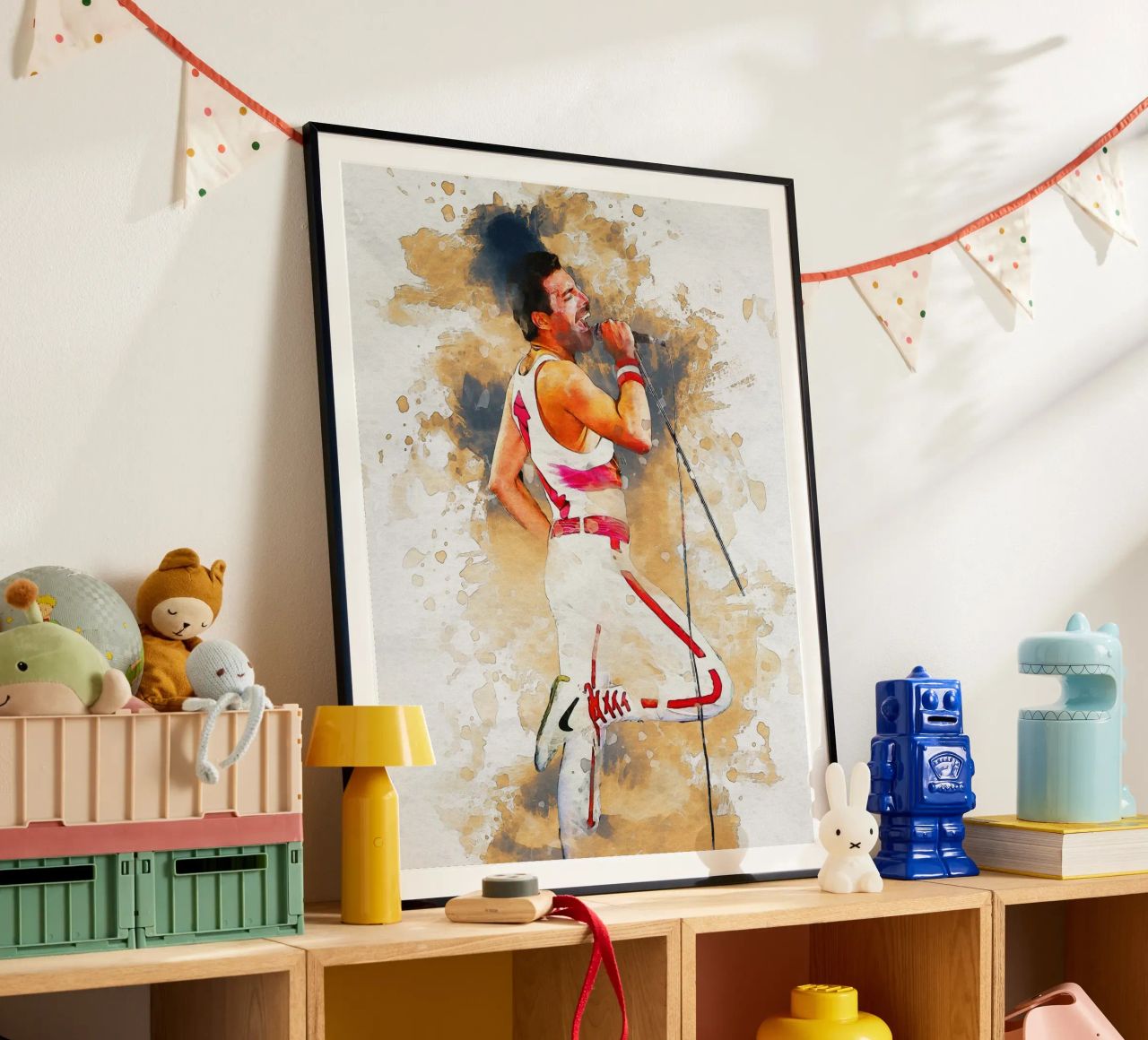 Smudge of Portrait freddie mercury Poster von Gunawan Rb
