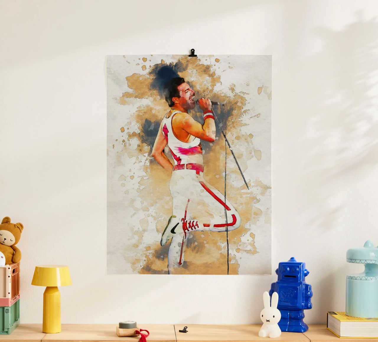 Smudge of Portrait freddie mercury Poster von Gunawan Rb