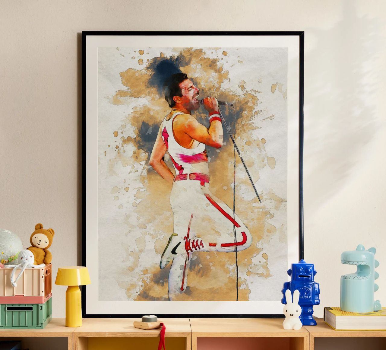 Smudge of Portrait freddie mercury Poster von Gunawan Rb