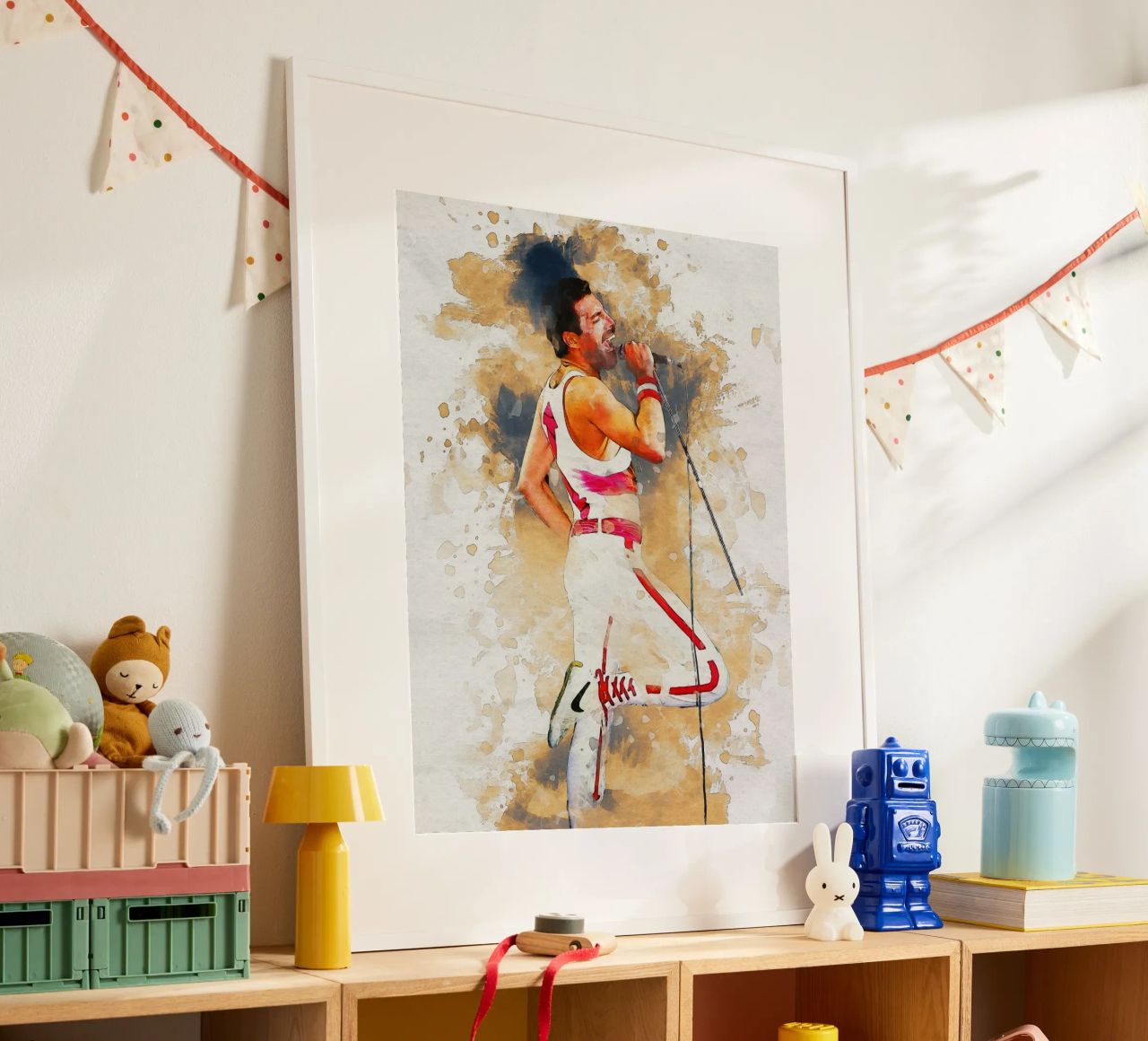 Smudge of Portrait freddie mercury Poster von Gunawan Rb