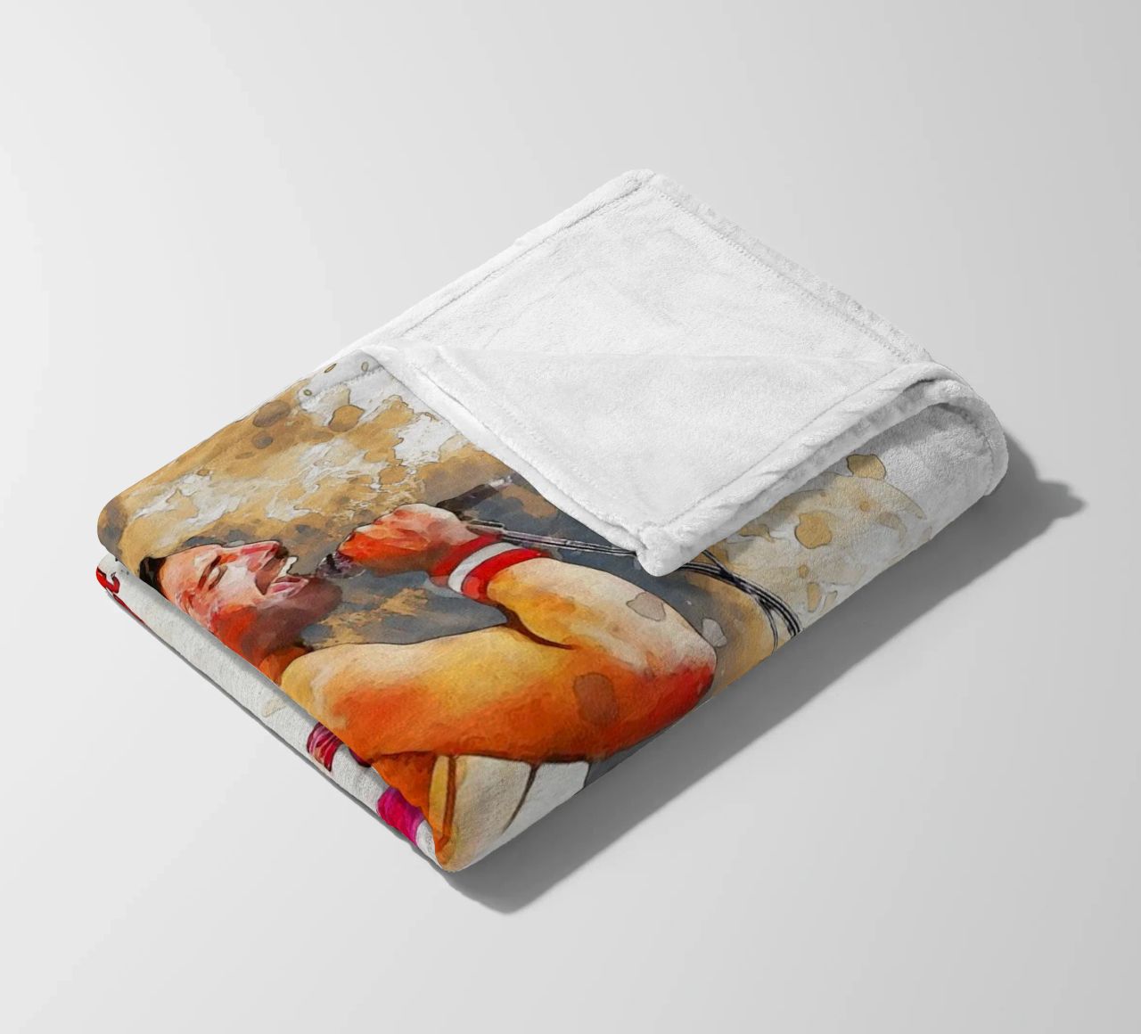 Smudge of Portrait freddie mercury Fleecedecke von Gunawan Rb
