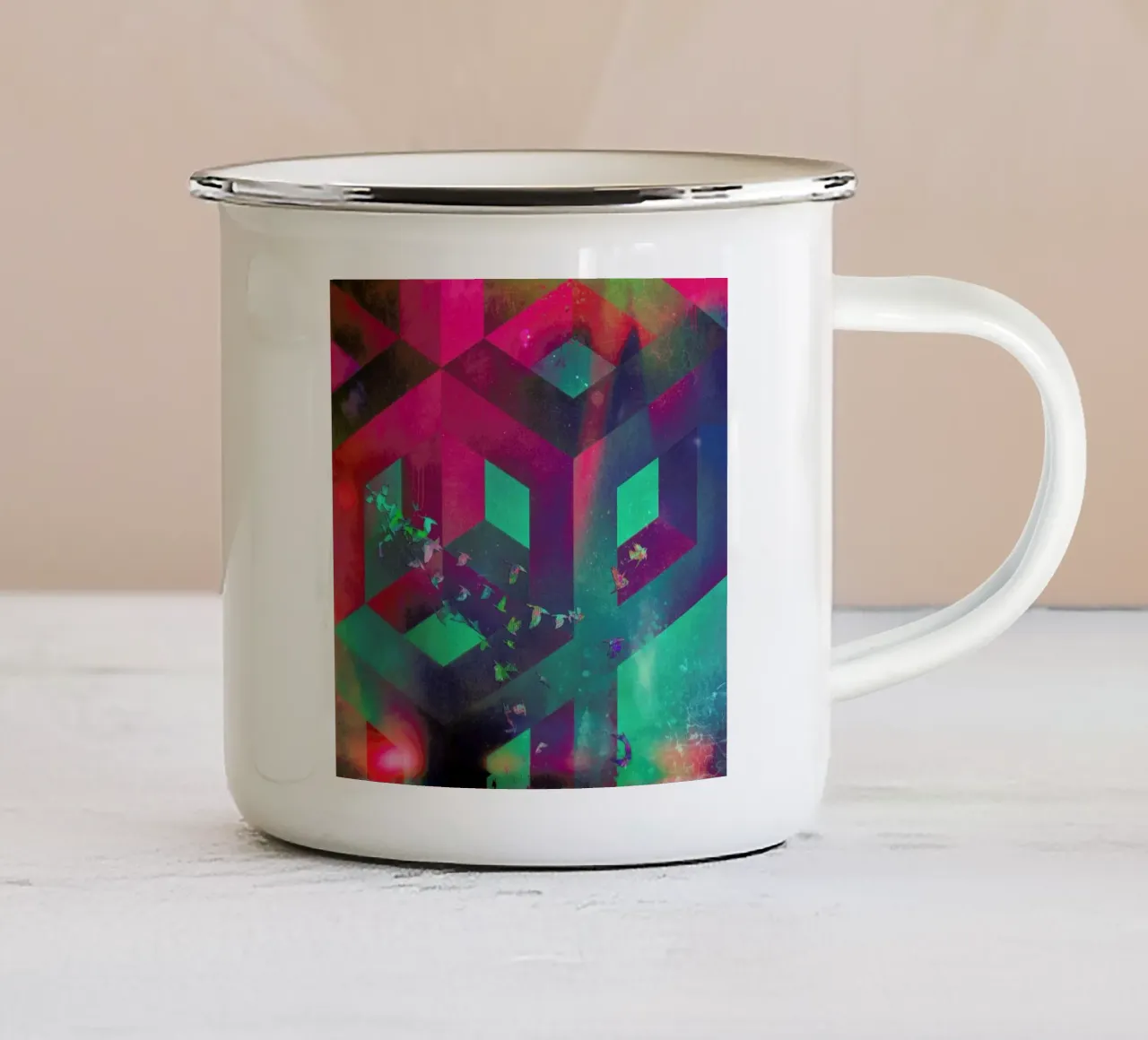Flyypth taza de esmalte de Spires