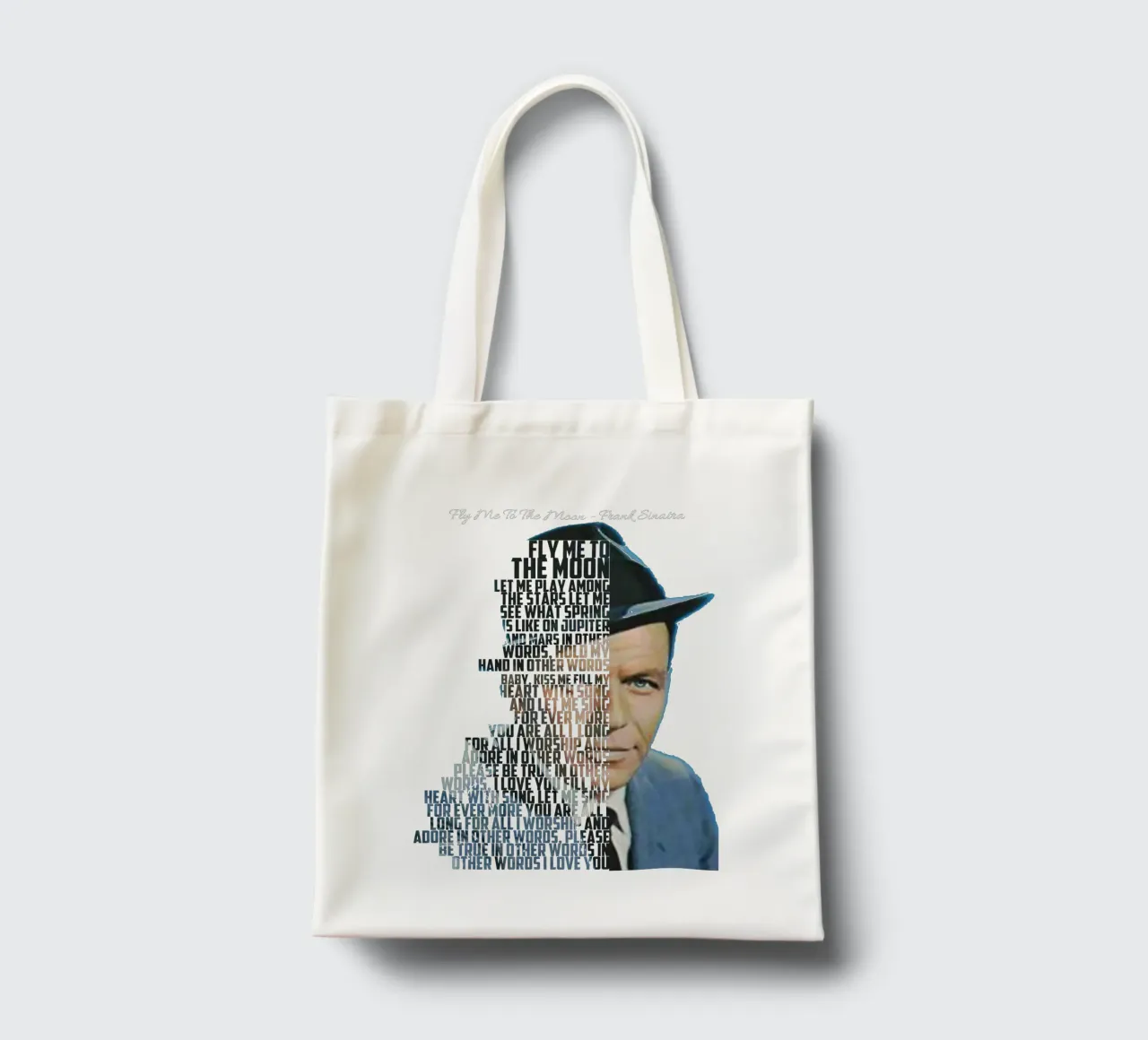 Fly Me To The Moon - Frank Sinatra borsa in juta da Gunawan Rb