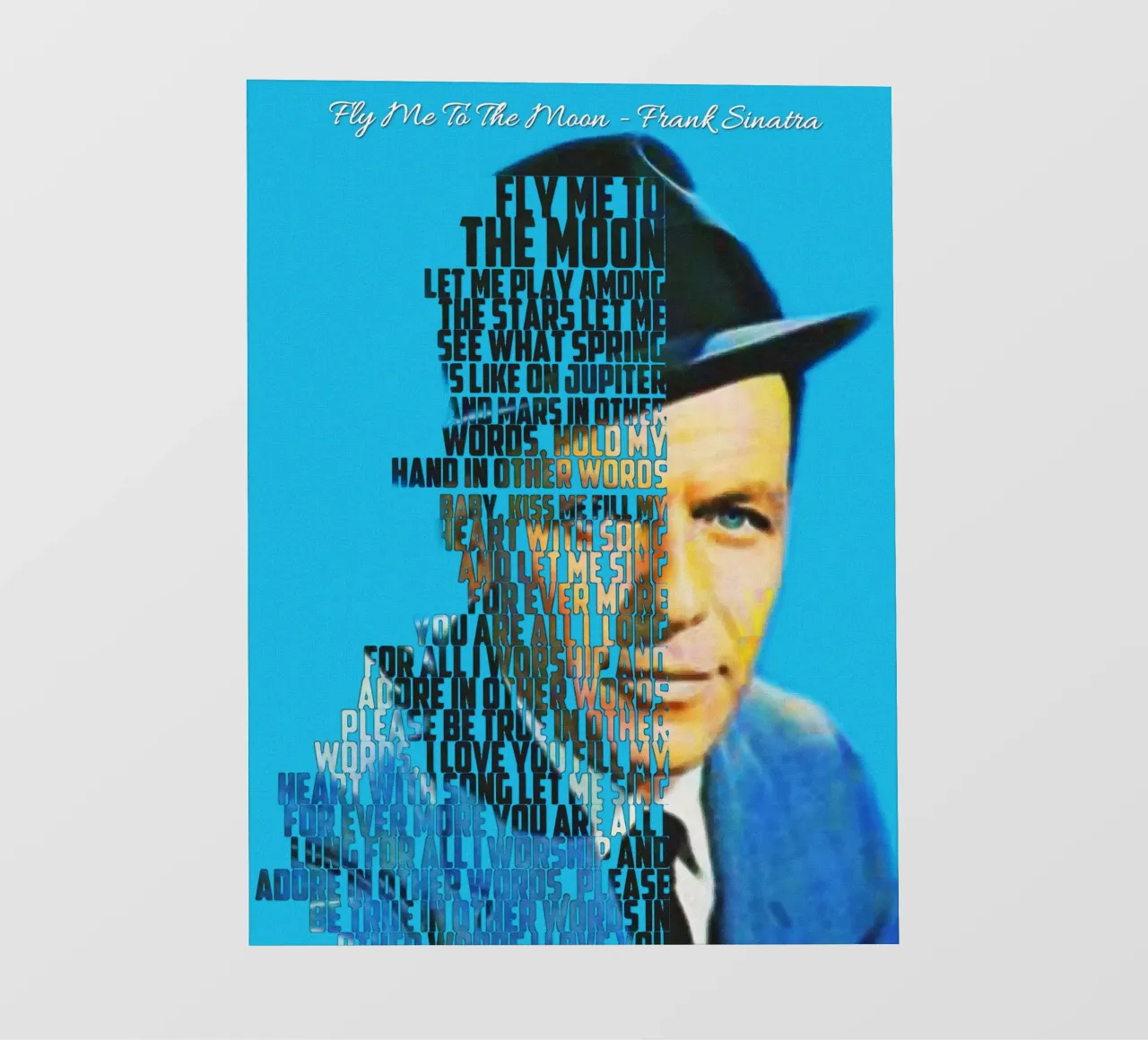 Fly Me To The Moon - Frank Sinatra pellicola backlit da Gunawan Rb