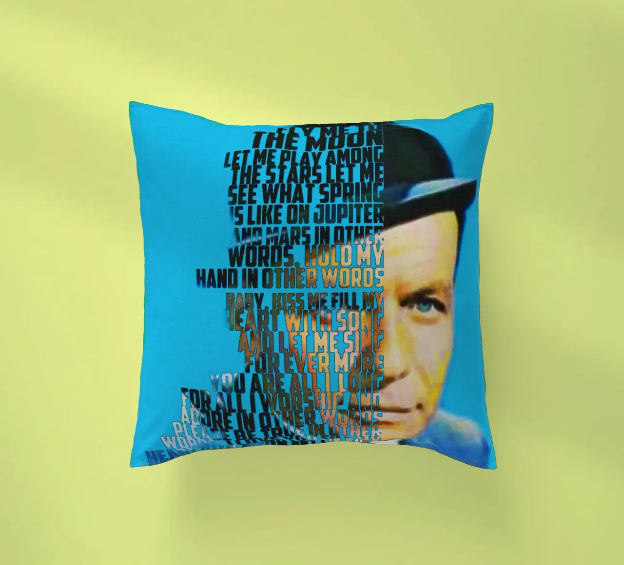 Fly Me To The Moon - Frank Sinatra cuscino da Gunawan Rb
