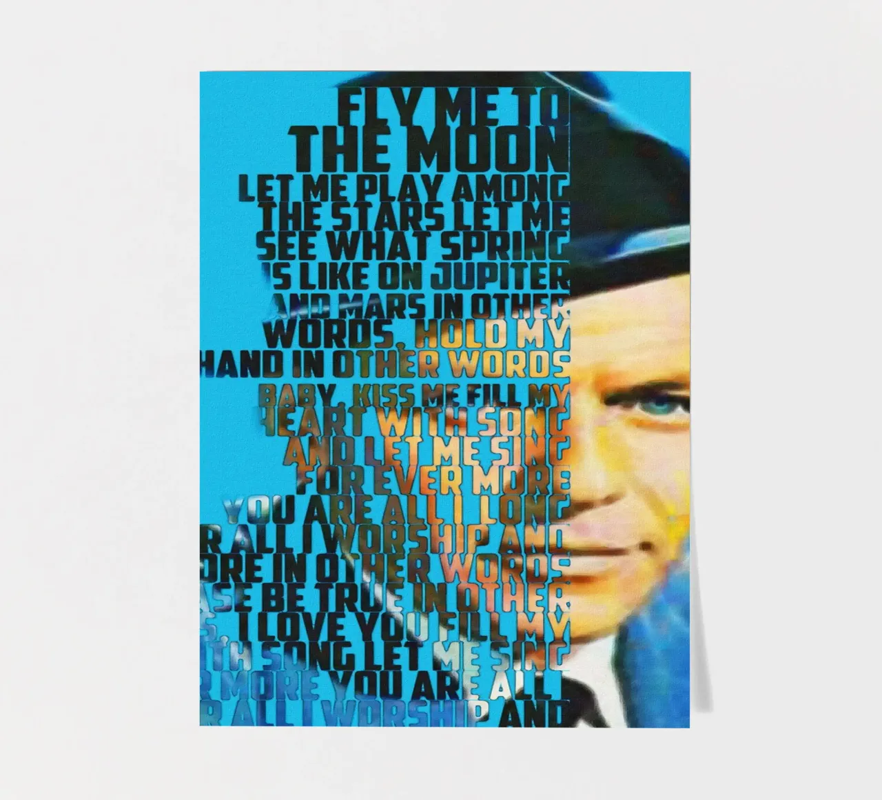 Fly Me To The Moon - Frank Sinatra sticker sheet by Gunawan Rb
