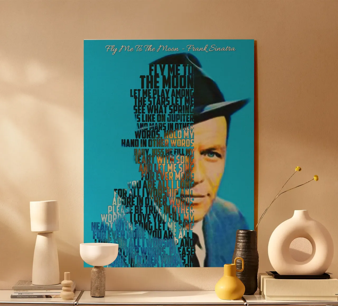 Fly Me To The Moon - Frank Sinatra plexiglass da Gunawan Rb