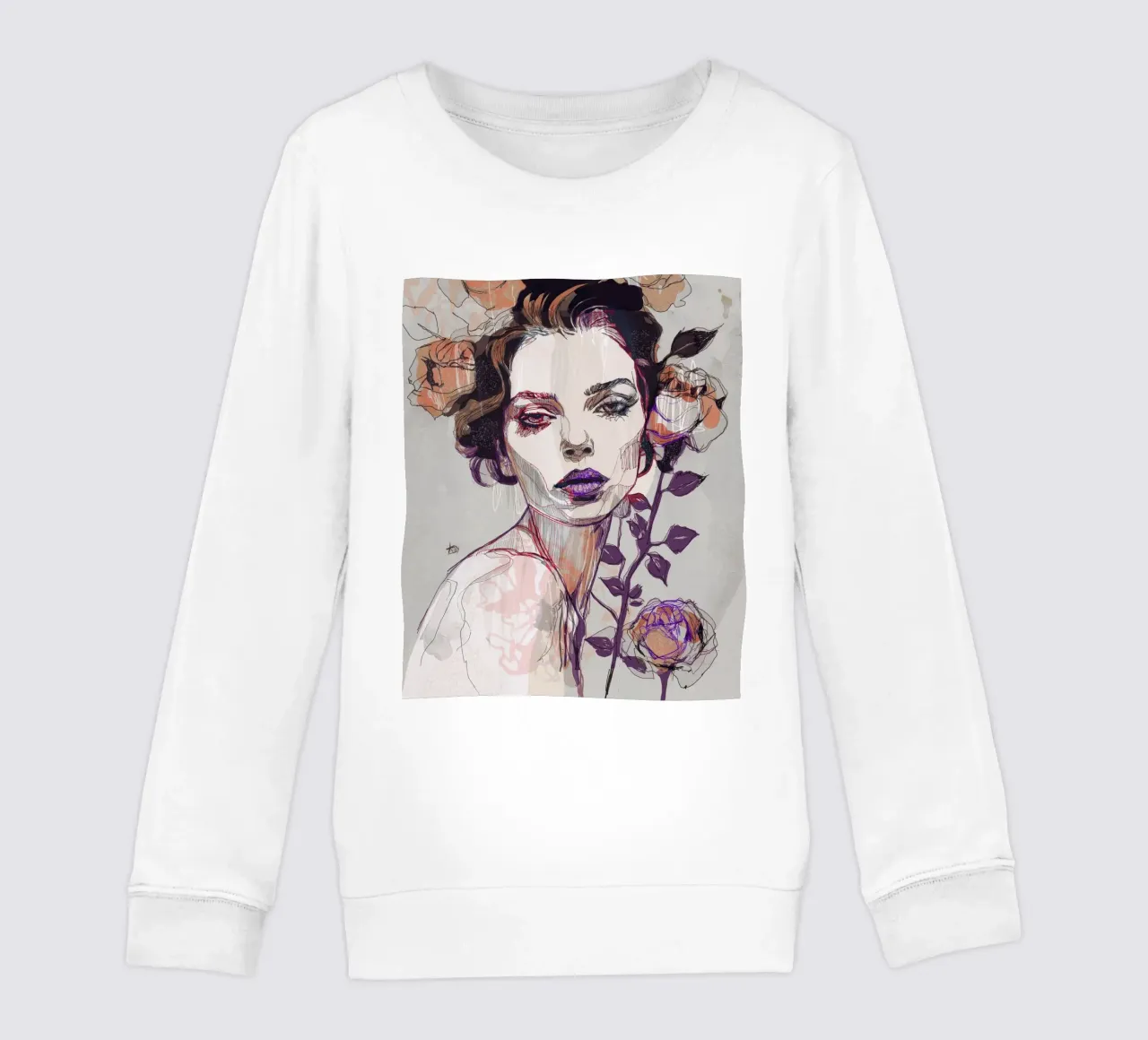 black rose var3 felpa bambino da Giulio Iurissevich