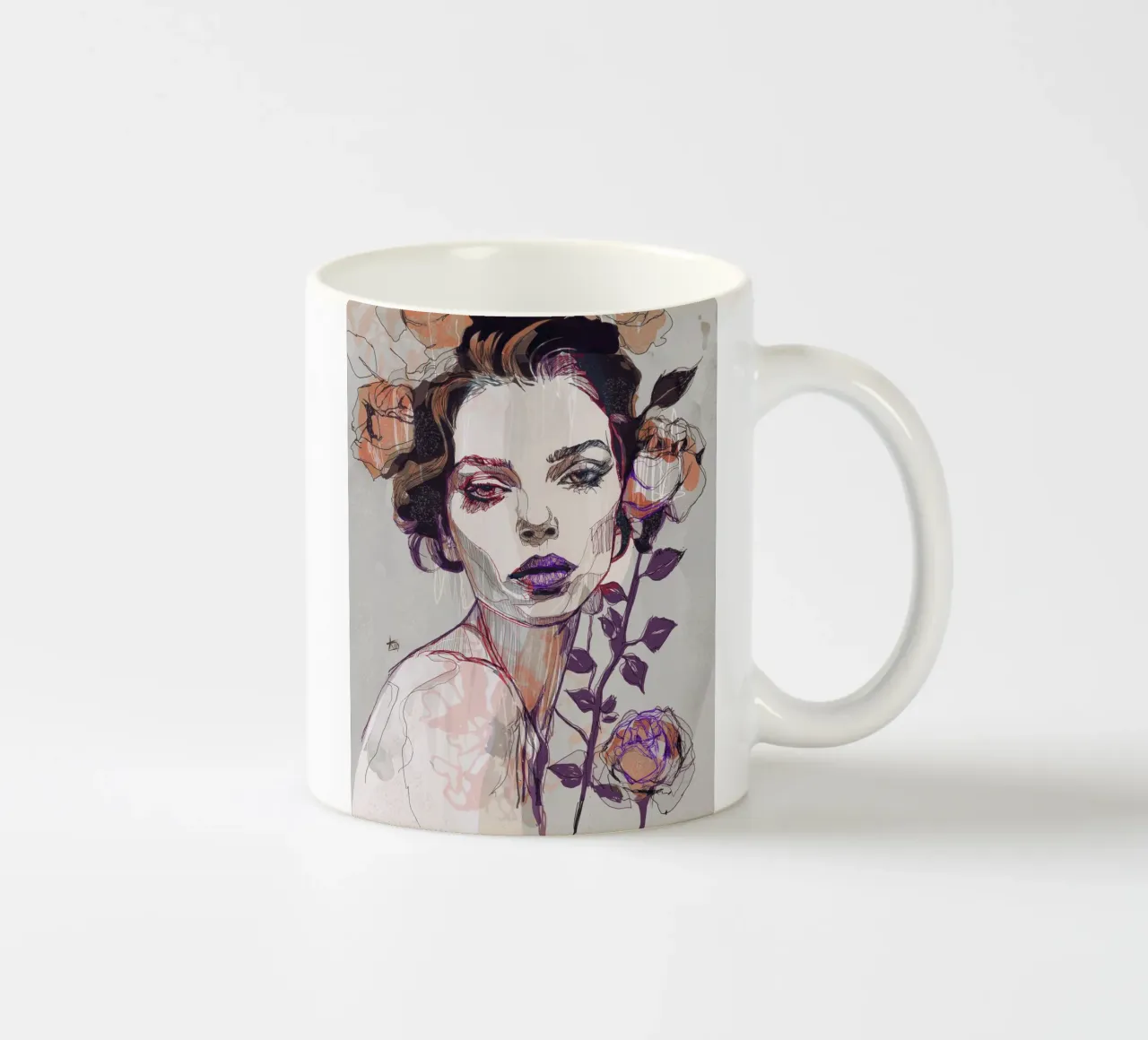 black rose var3 tazza in ceramica da Giulio Iurissevich