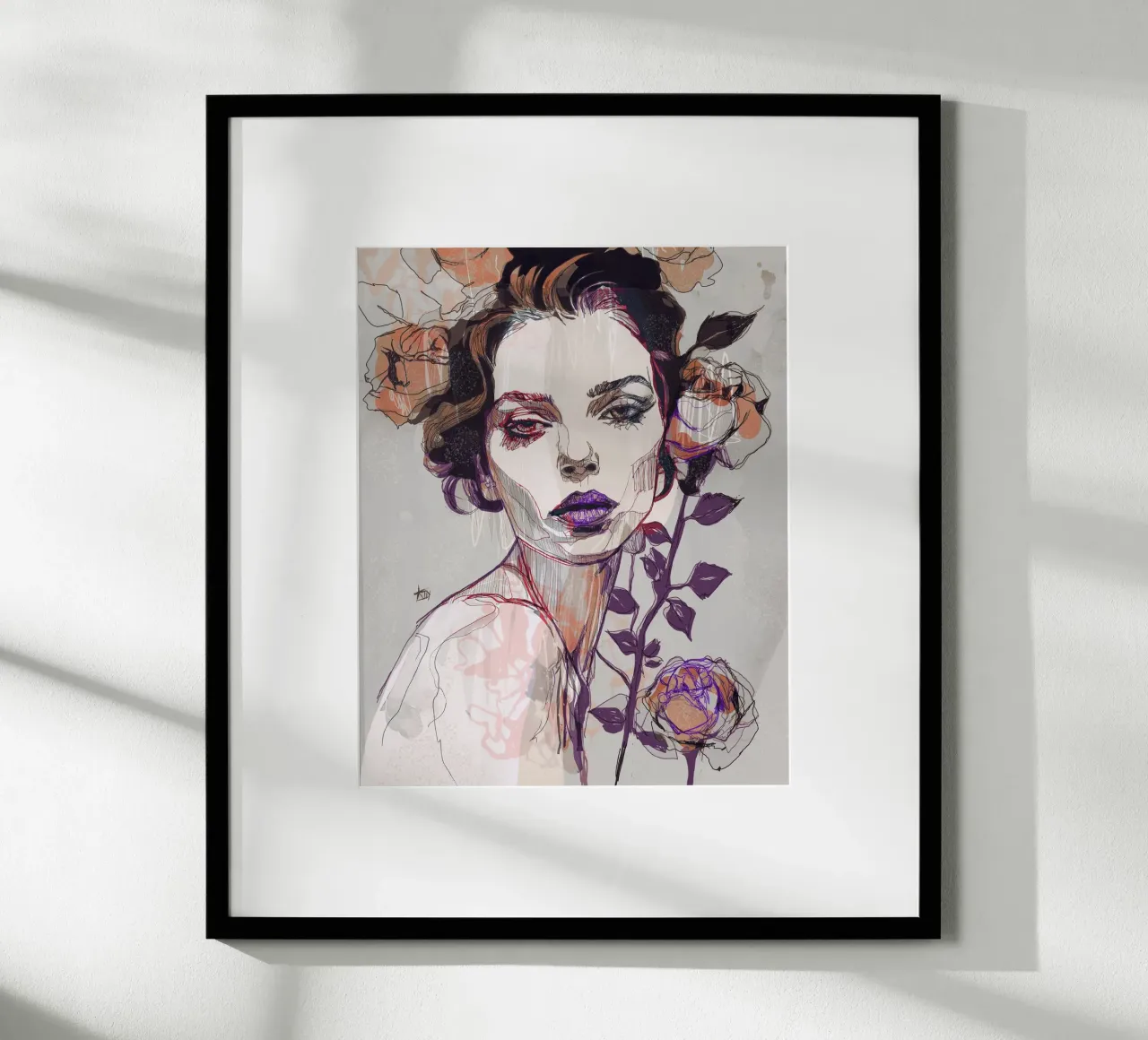 black rose var3 hahnemühle by Giulio Iurissevich