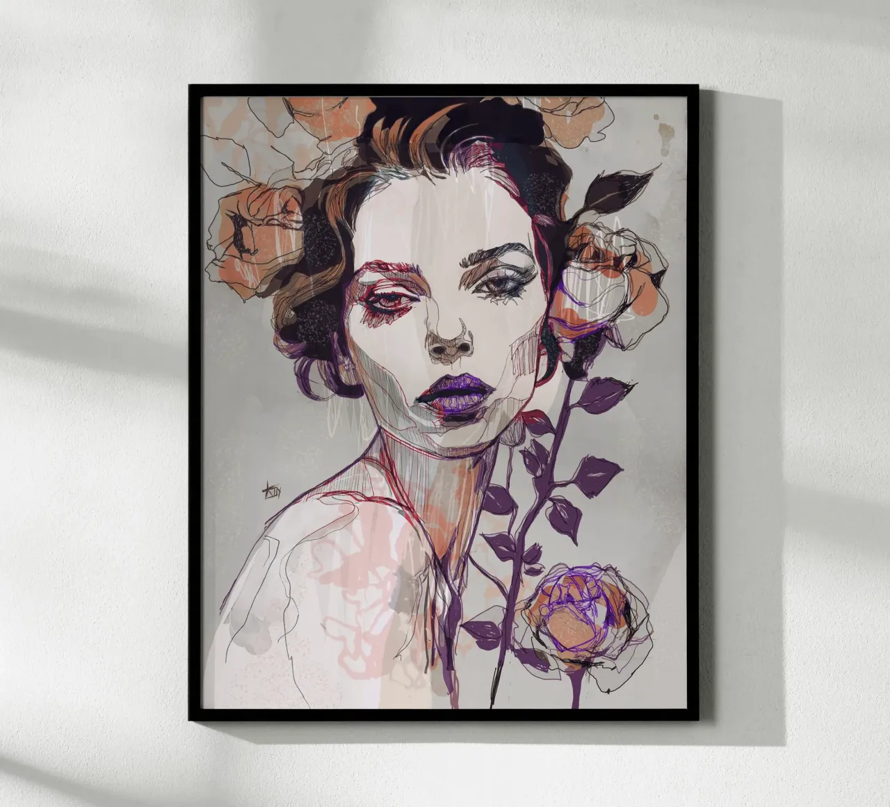 black rose var3 hahnemühle by Giulio Iurissevich