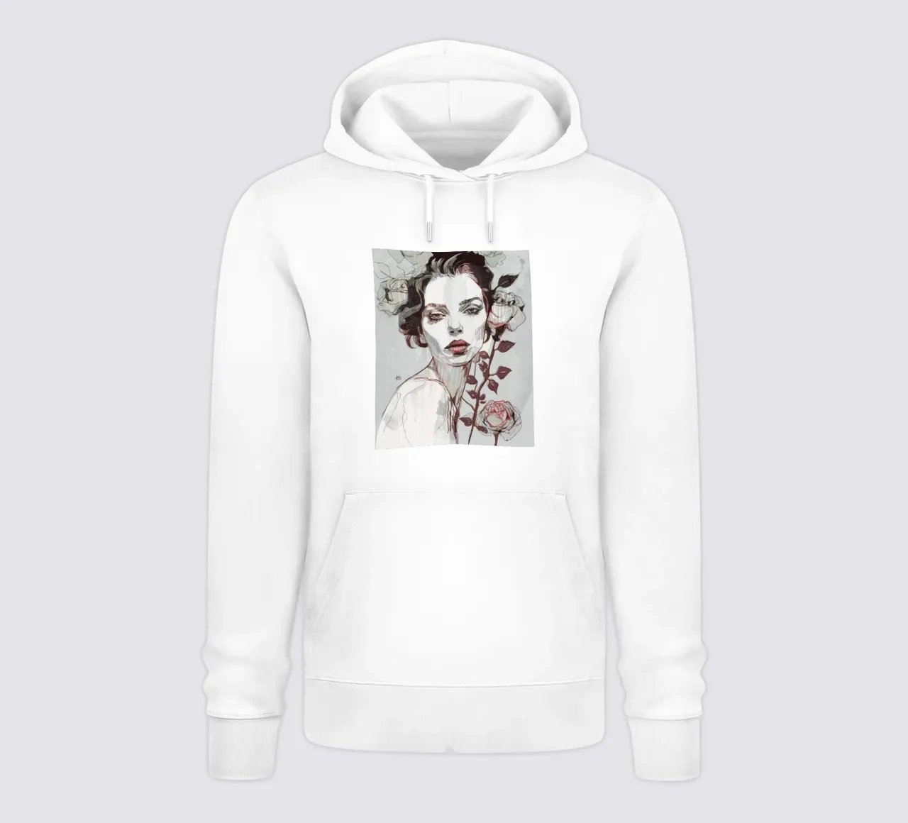 Schwarze Rose var4 Hoodie von Giulio Iurissevich