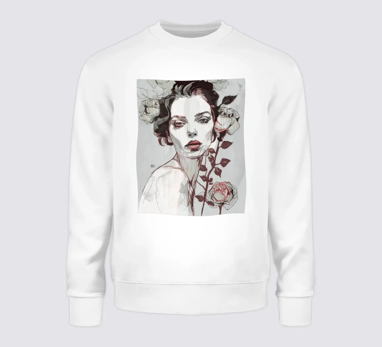 black rose var4 sweatshirt by Giulio Iurissevich