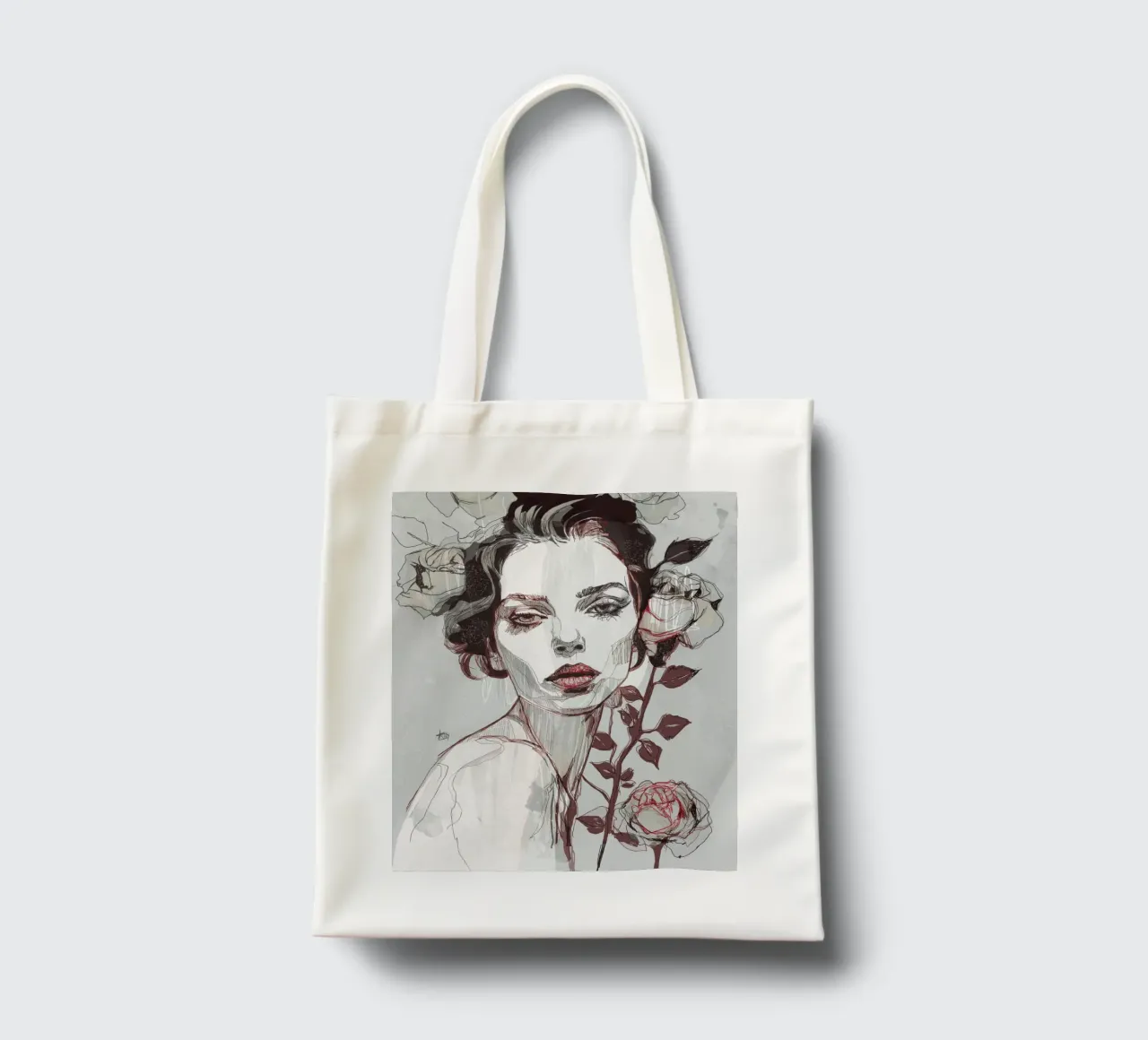 rosa nera var4 borsa in juta da Giulio Iurissevich