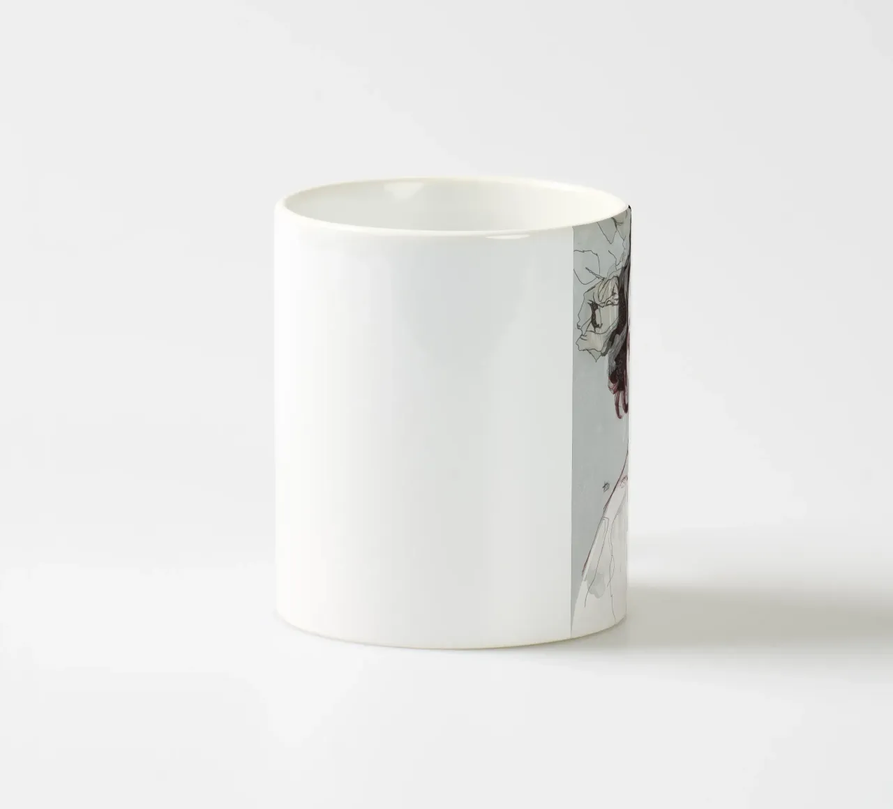 rosa nera var4 tazza in ceramica da Giulio Iurissevich