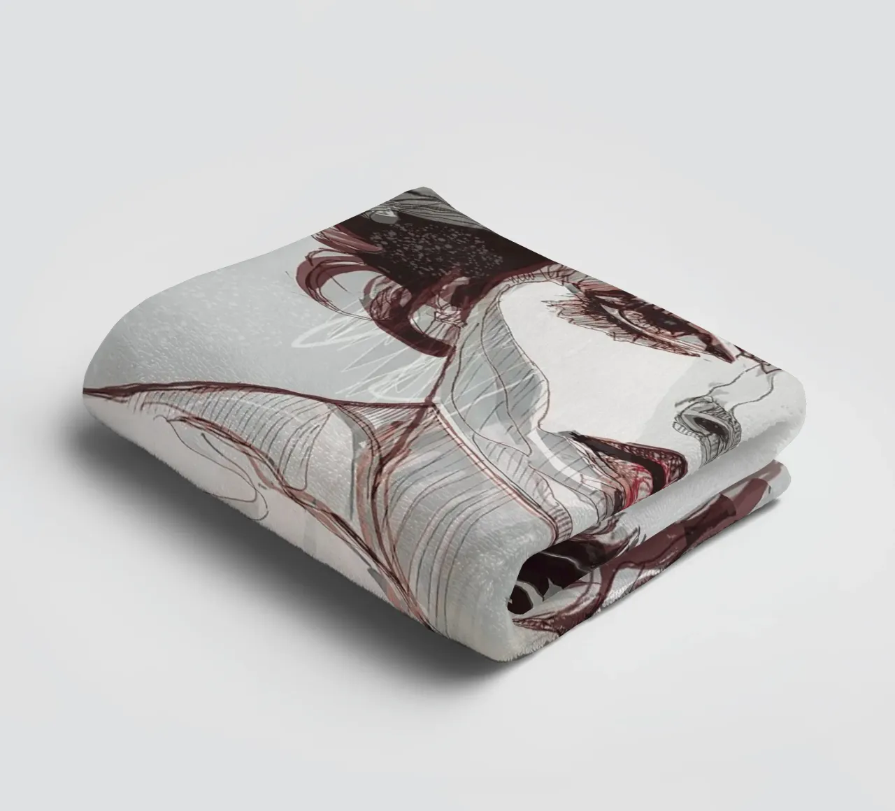 rosa nera var4 asciugamano da bagno da Giulio Iurissevich