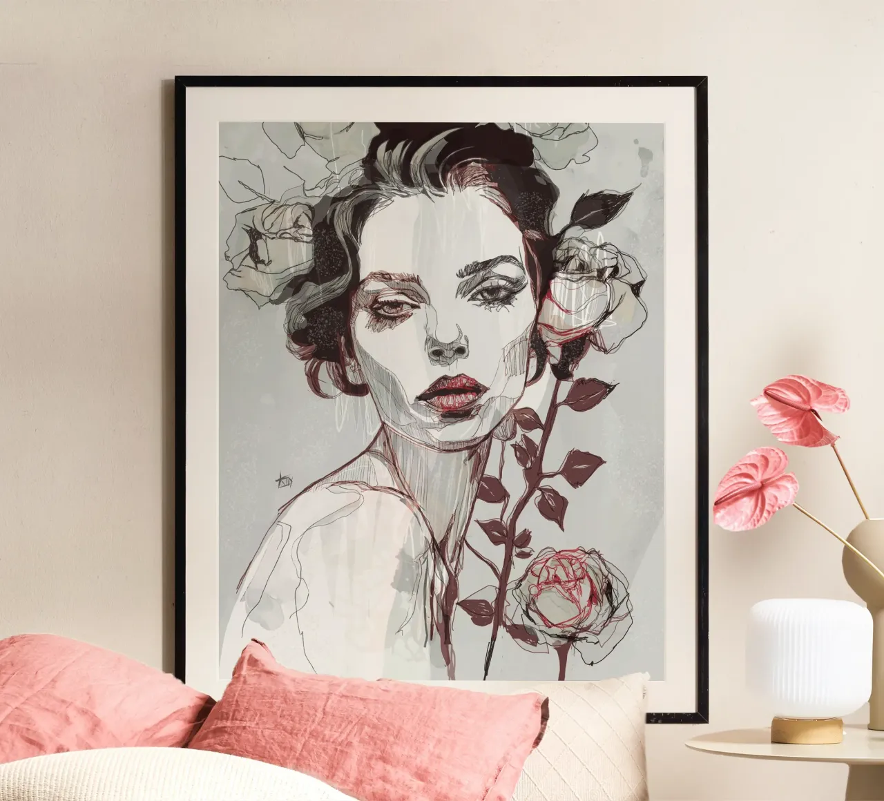 rosa nera var4 poster da Giulio Iurissevich