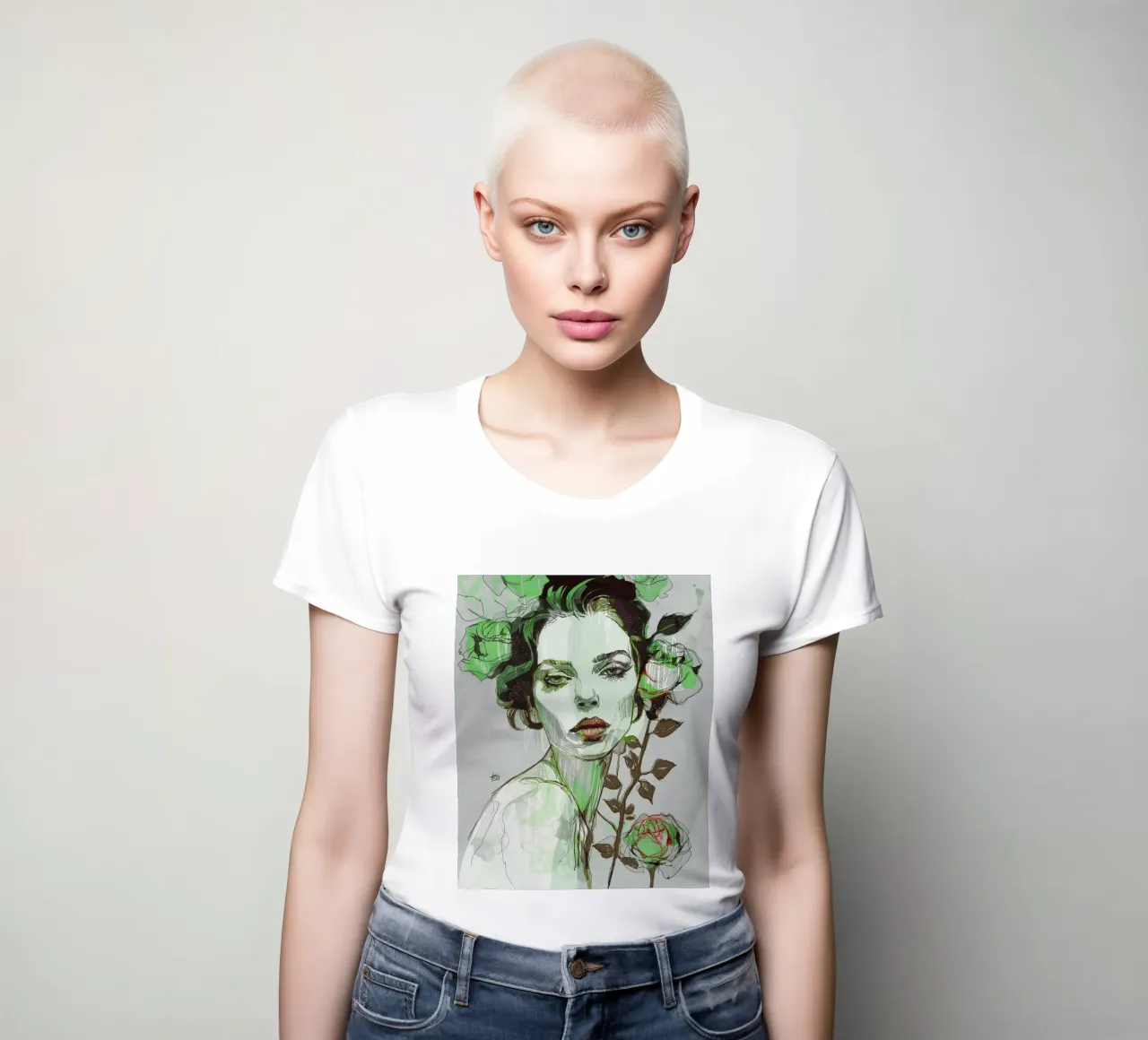 zwart roségroen 5 dames t-shirt getailleerd van Giulio Iurissevich
