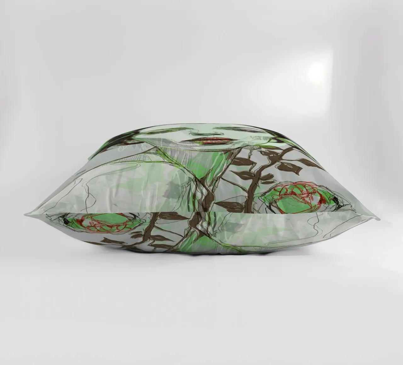 nero rosa verde 5 cuscino da Giulio Iurissevich