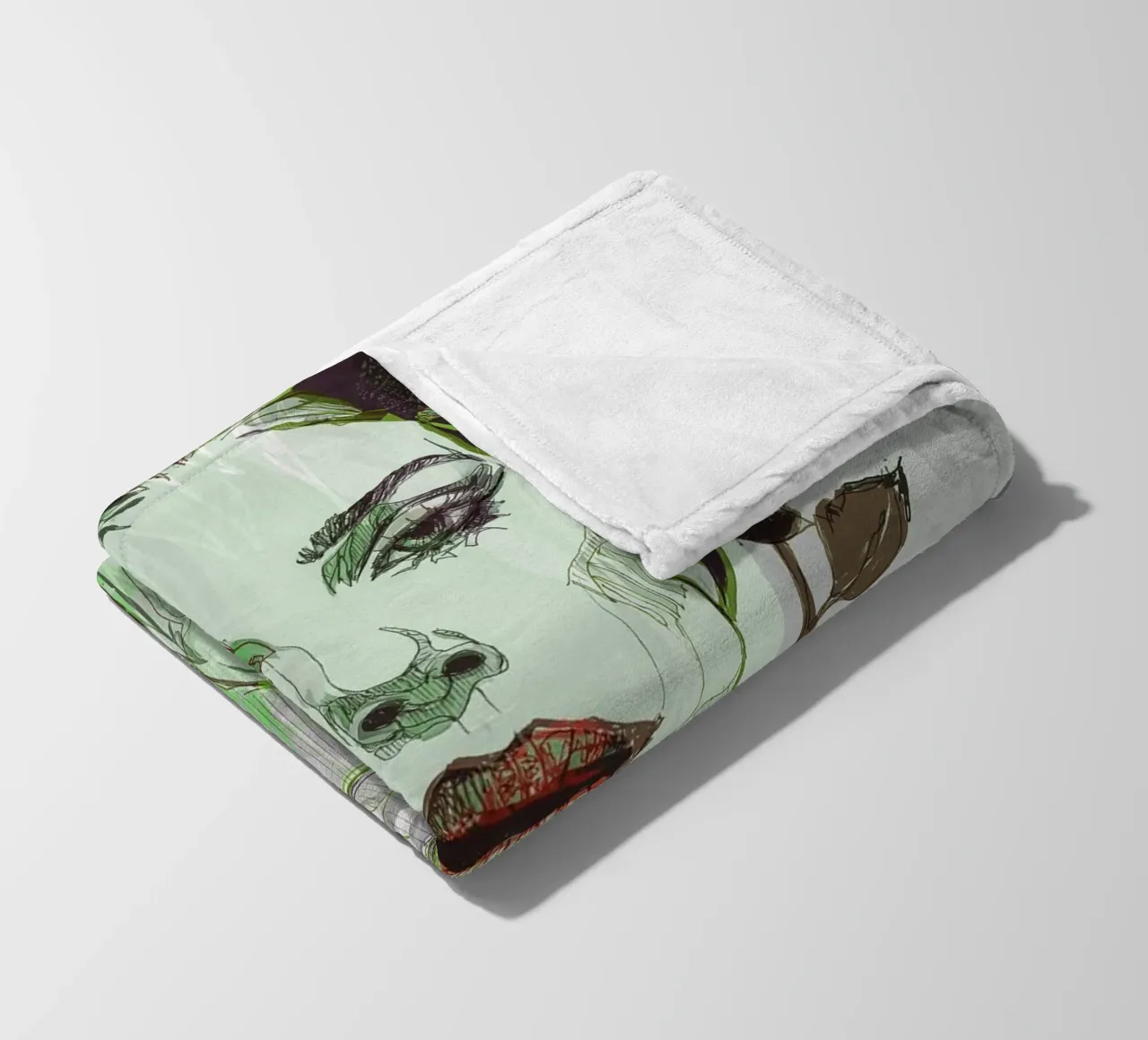 nero rosa verde 5 coperta in pile da Giulio Iurissevich