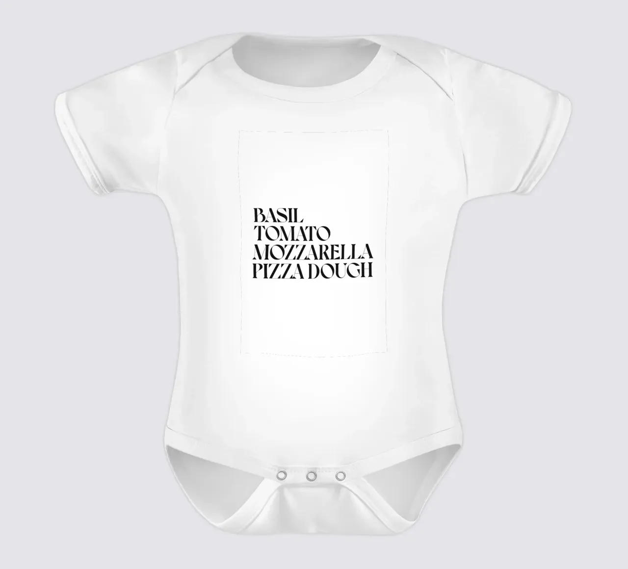 PIZZA body neonato maniche corte da n.4