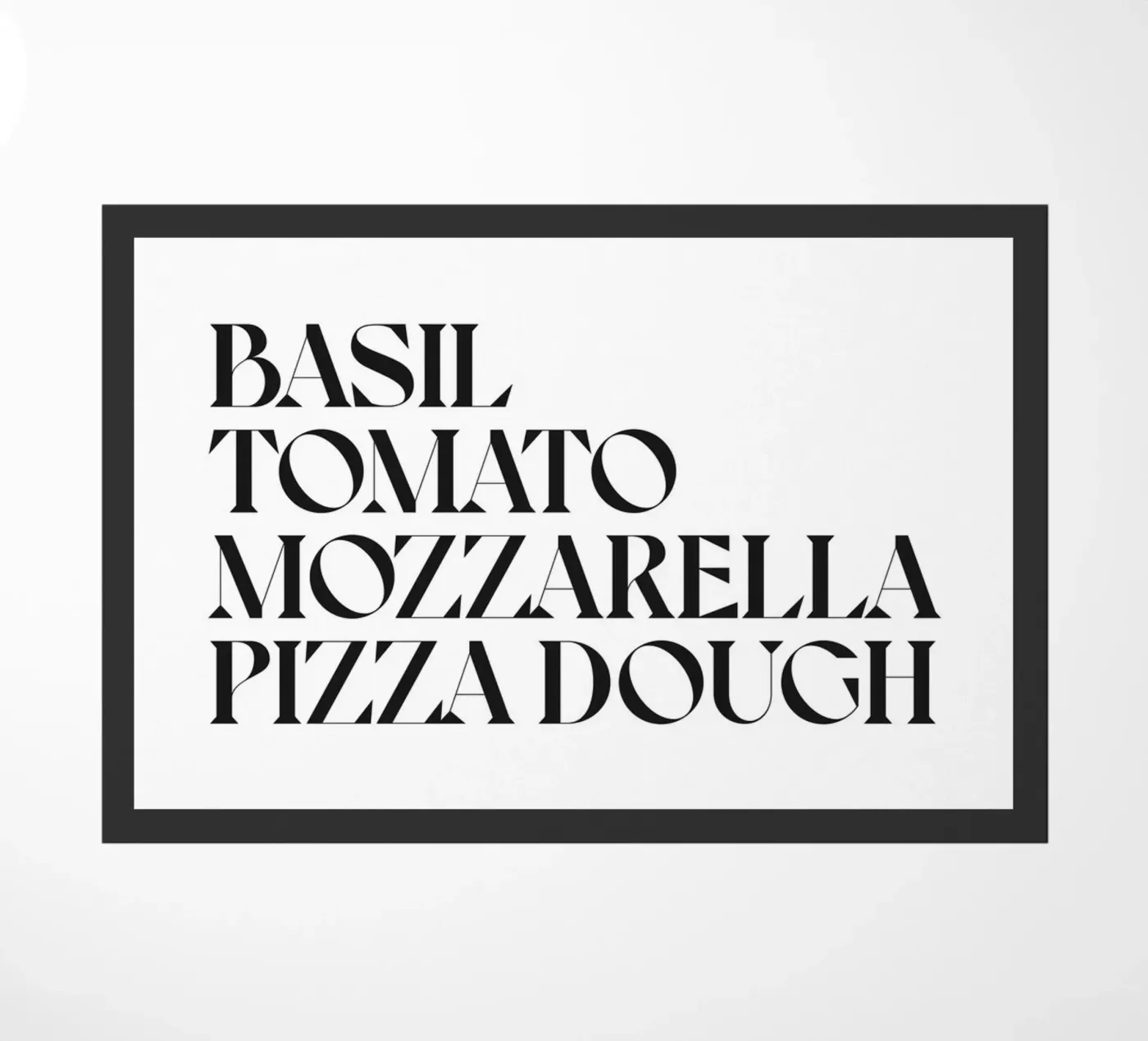 PIZZA deurmat van n.4
