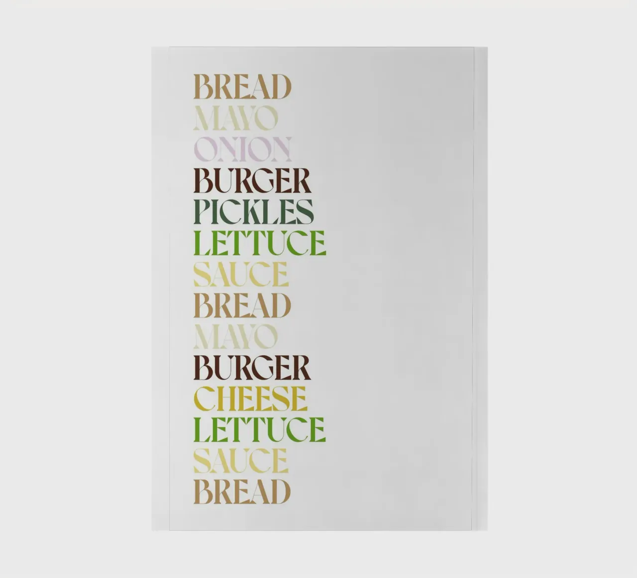 BIG MAC COLOR notebook by n.4