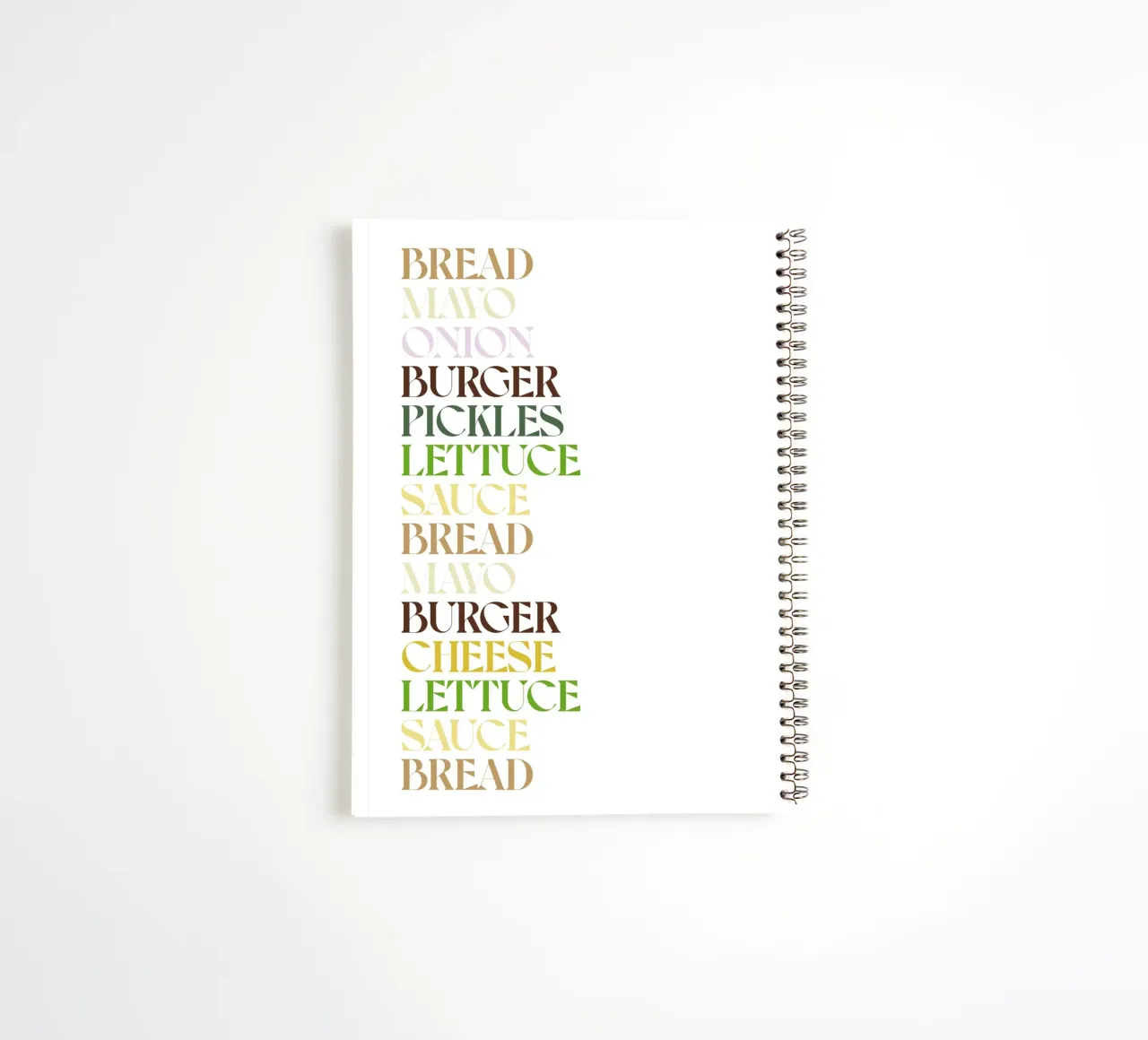 BIG MAC COLOR spiral notebook by n.4