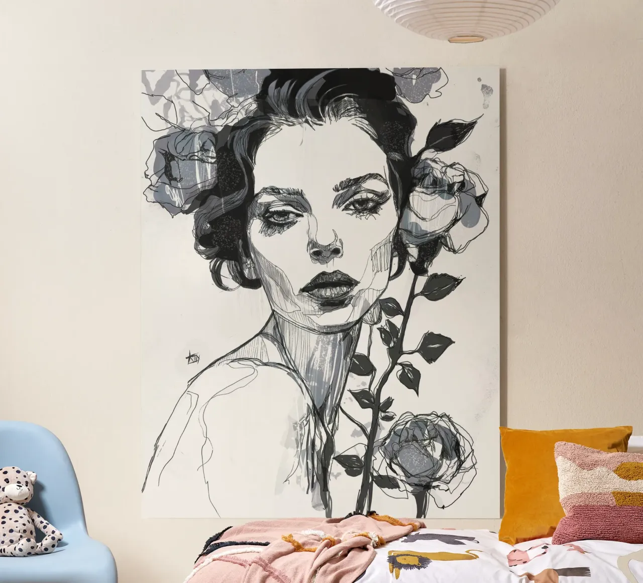 rosa nera /bn plexiglass da Giulio Iurissevich