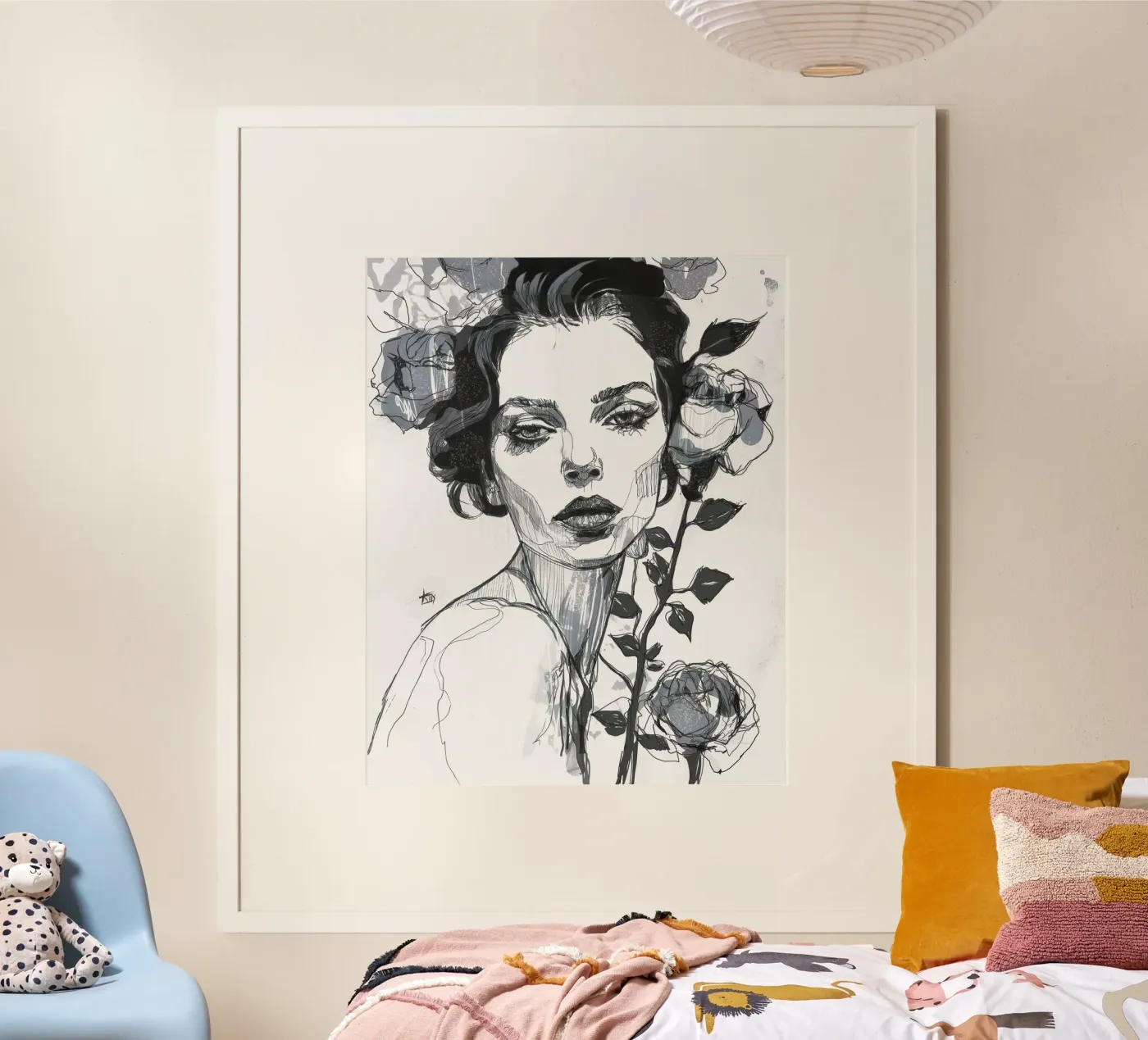 rosa nera /bn poster da Giulio Iurissevich