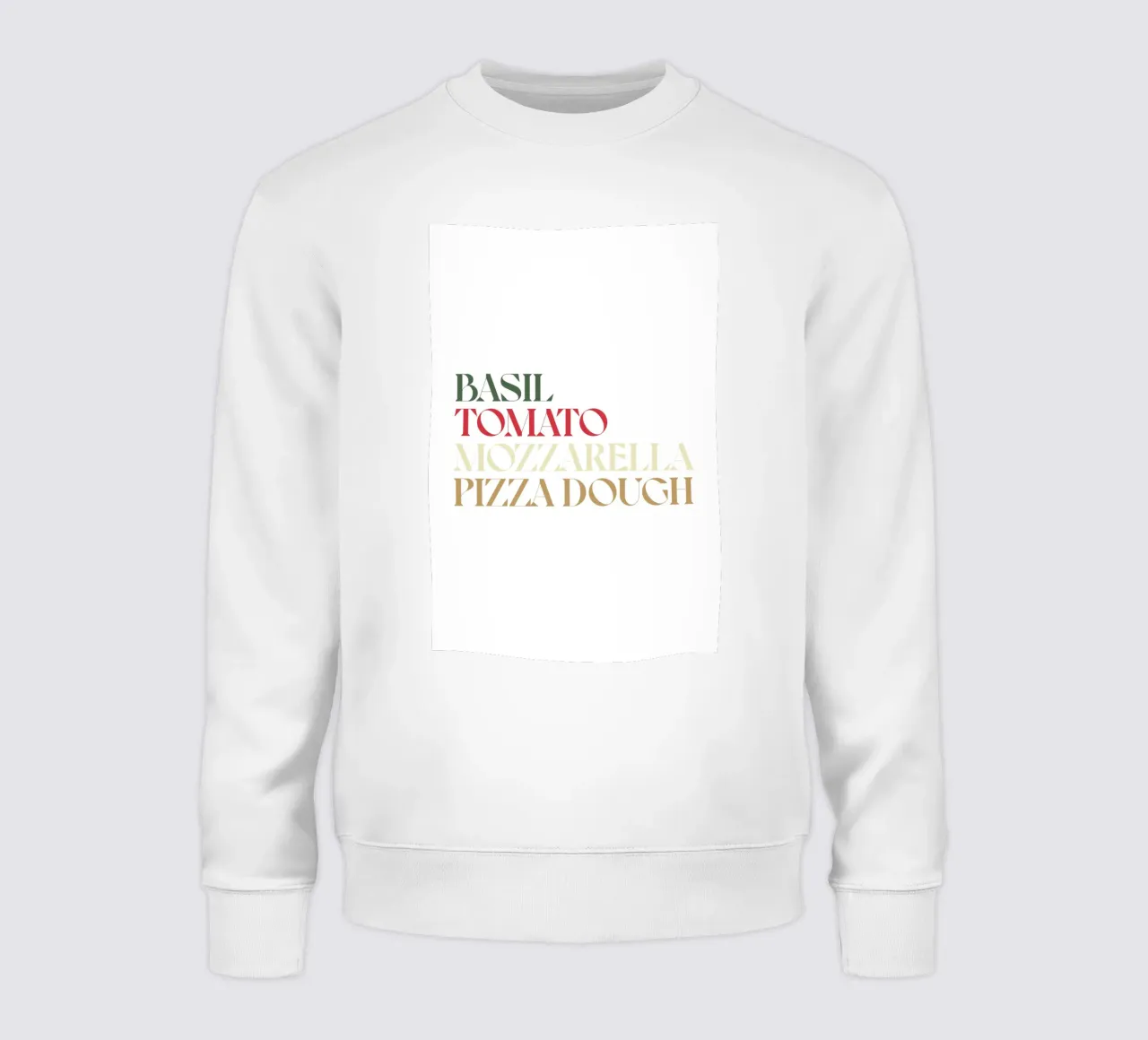 PIZZA COLOR felpa da n.4