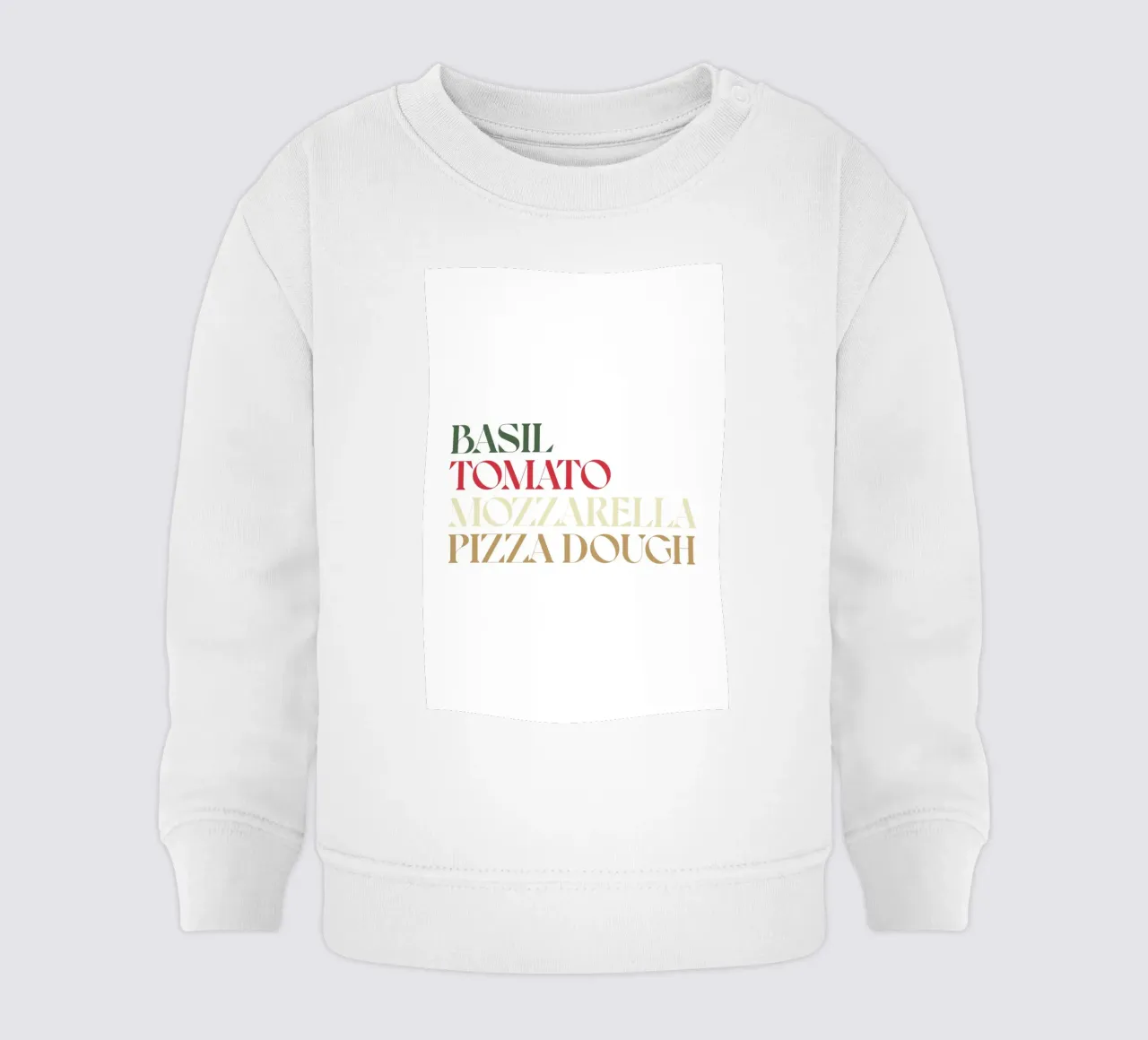 PIZZA COLOR felpa neonato da n.4